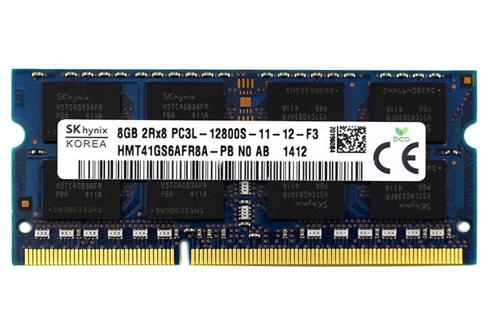 رم اس کی هاینیکس HMT41GS6AFR8A-PB ظرفیت 8 گیگابایت از نوع DDR3L-1600