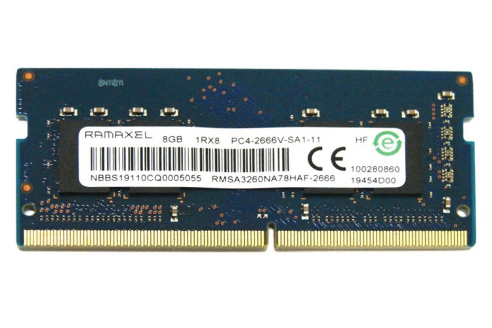 رم راماکسل Ramaxel RMSA3260NA78HAF-2666 8GB DDR4-2666 CL19