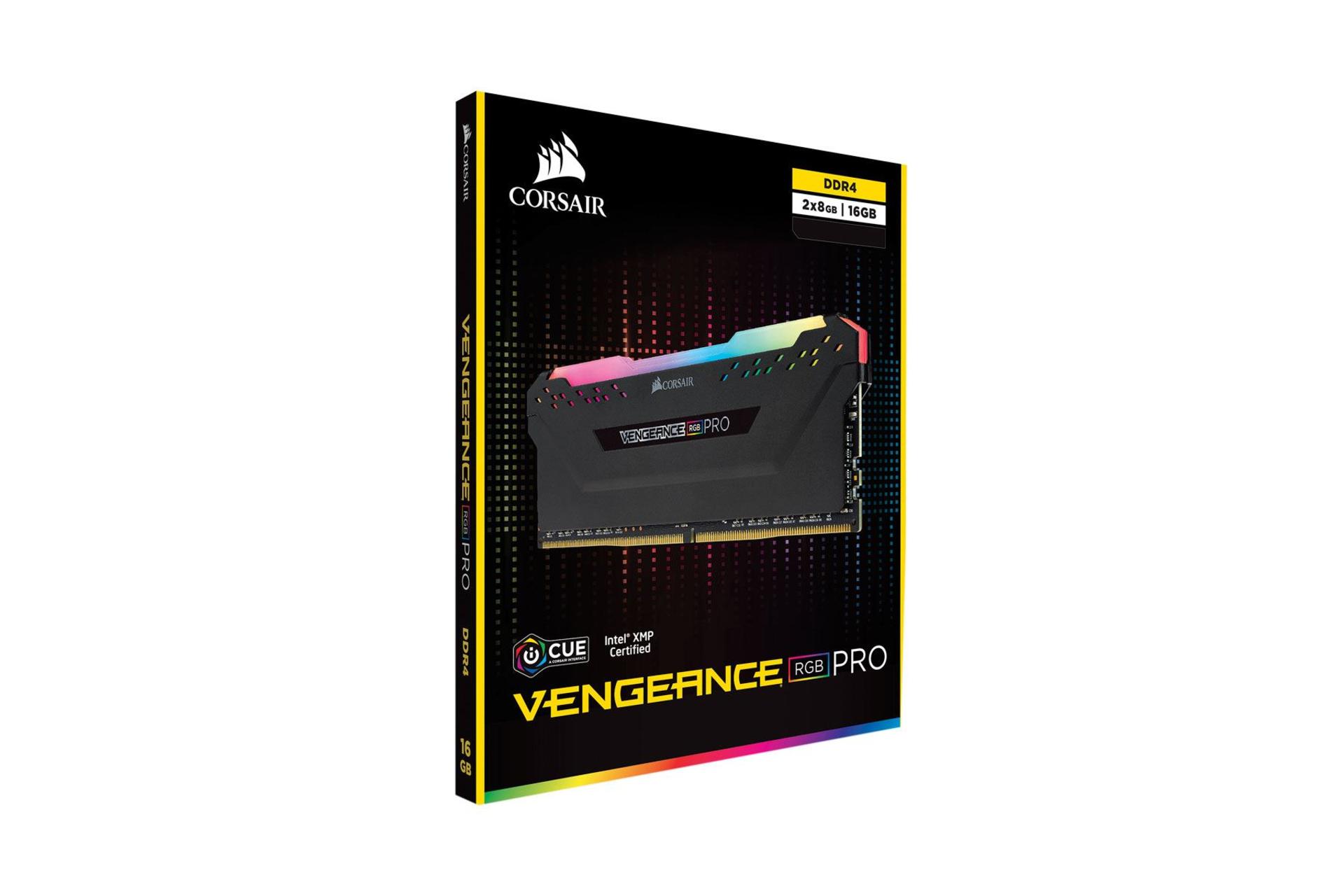 جعبه رم کورسیر VENGEANCE RGB PRO ظرفیت 16 گیگابایت (2x8) از نوع DDR4-3600