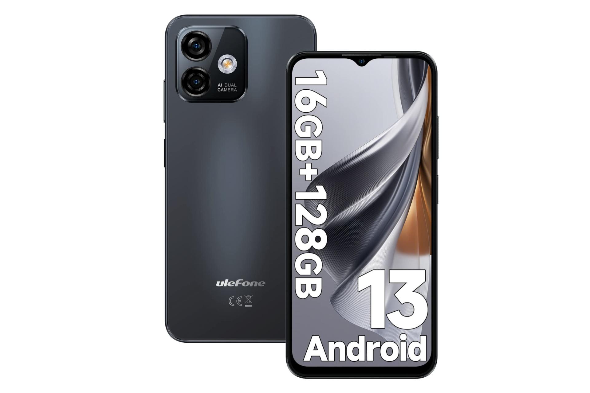 گوشی موبایل Note 16 پرو یولفون / Ulefone Note 16 Pro مشکی