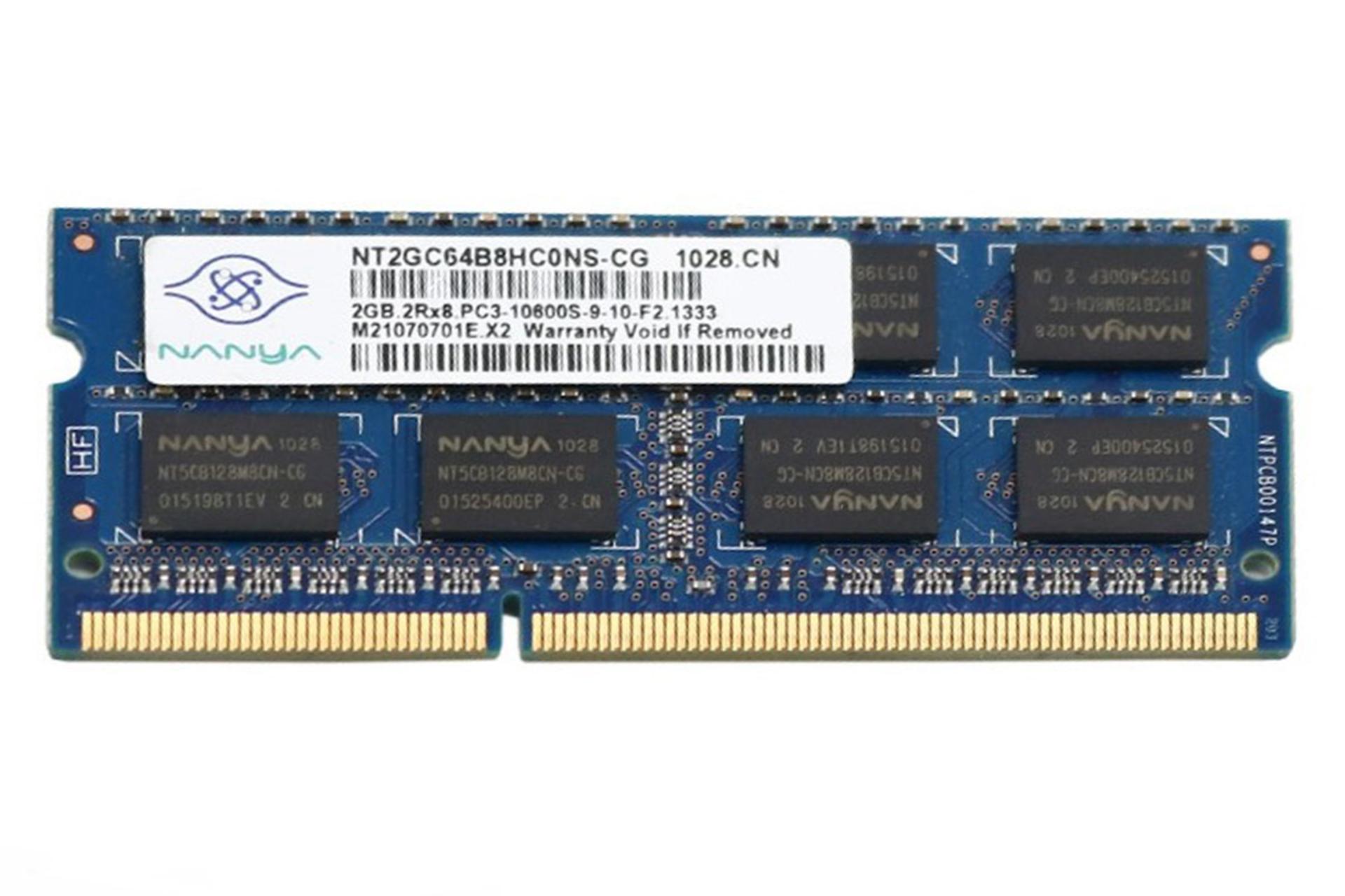 رم نانیا Nanya NT2GC64B8HC0NS-CG 2GB DDR3-1333 CL9