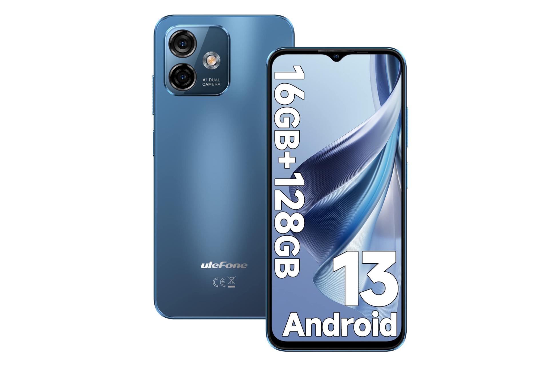 گوشی موبایل Note 16 پرو یولفون / Ulefone Note 16 Pro آبی