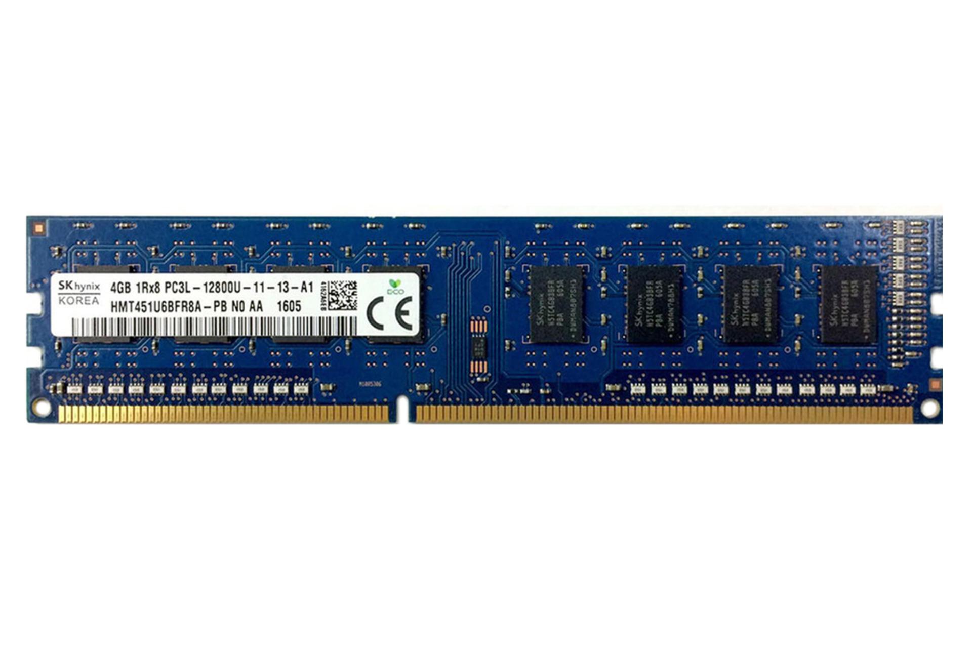 رم اس کی هاینیکس HMT451U6BFR8A-PB ظرفیت 4 گیگابایت از نوع DDR3L-1600