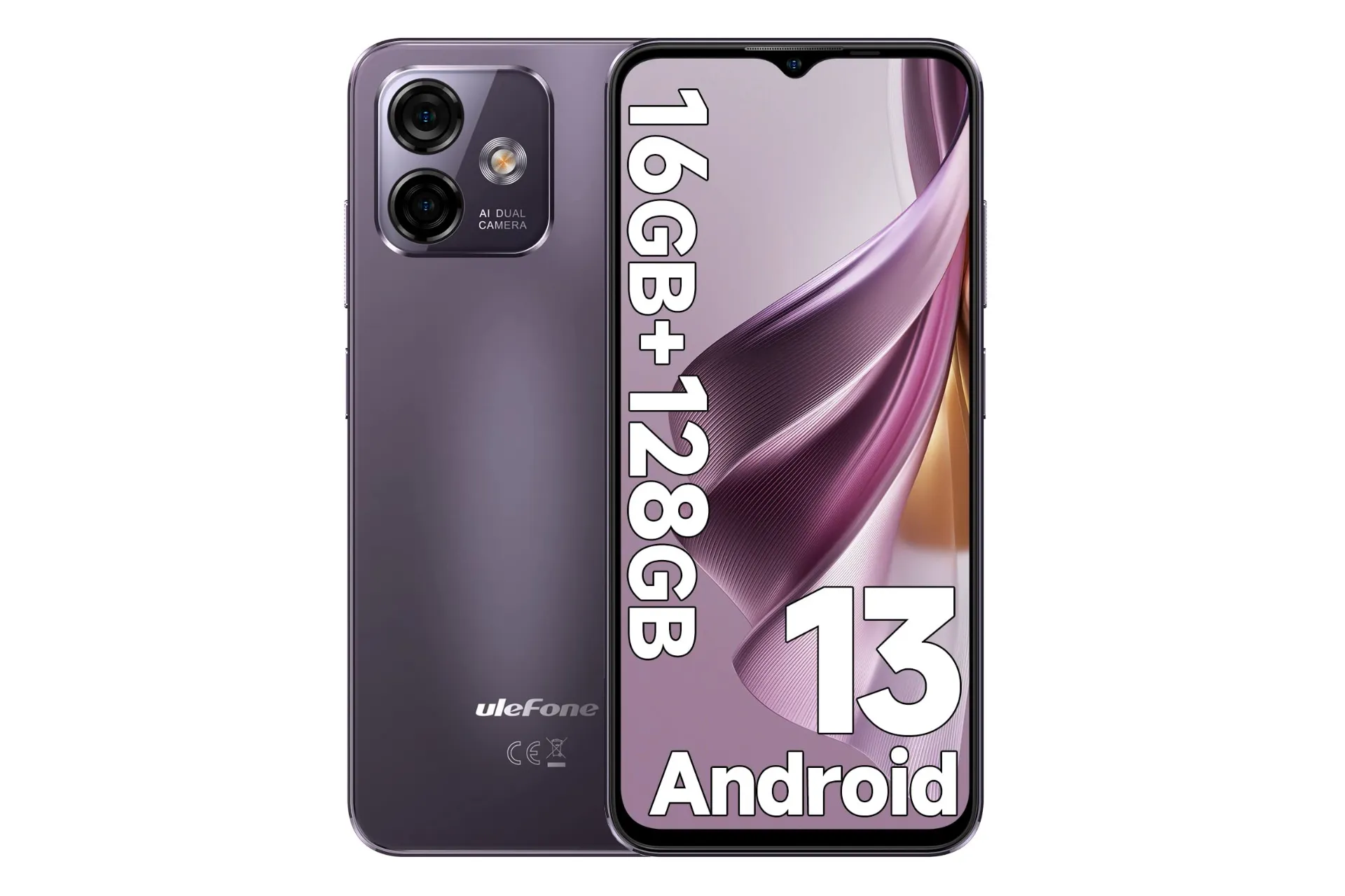 گوشی موبایل Note 16 پرو یولفون / Ulefone Note 16 Pro بنفش تیره