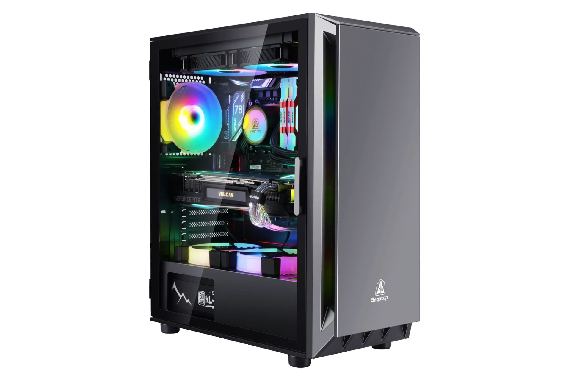 کیس کامپیوتر سگوتپ SEGOTEP Gank 5 نمای کنار