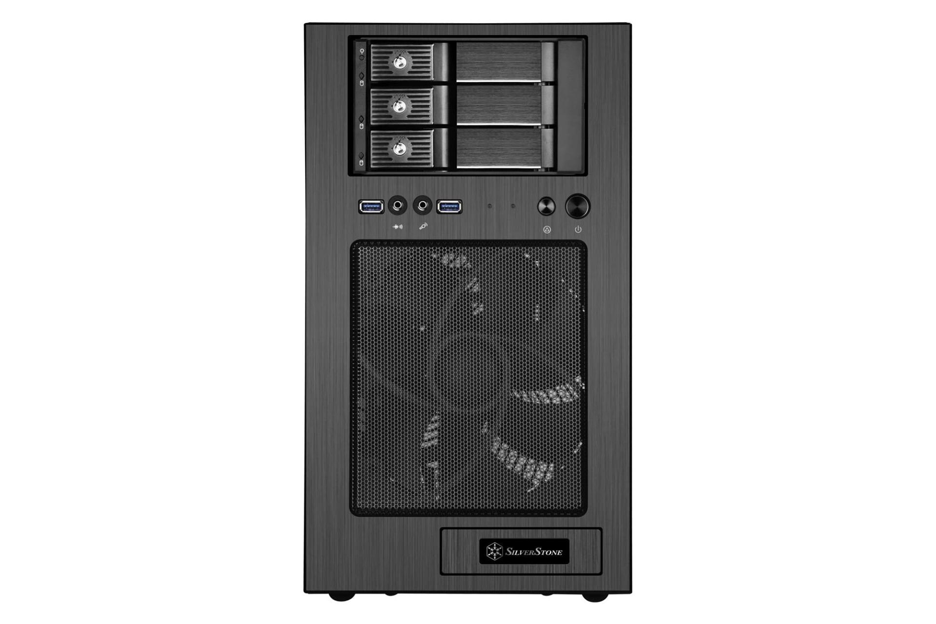 کیس کامپیوتر سیلور استون SilverStone CS330 نمای جلو