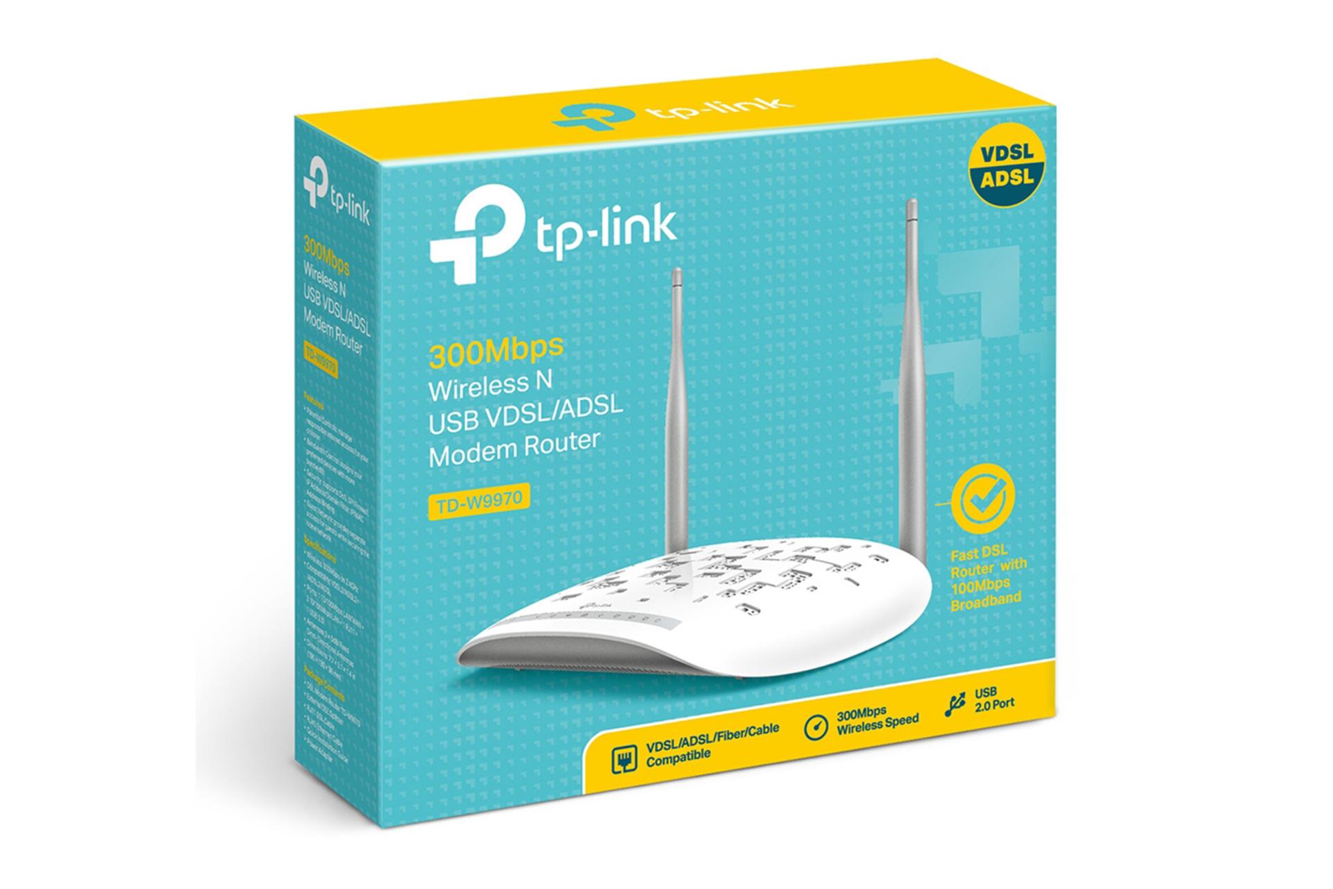 جعبه مودم - روتر تی پی لینک TP-Link TD-W9970 V2