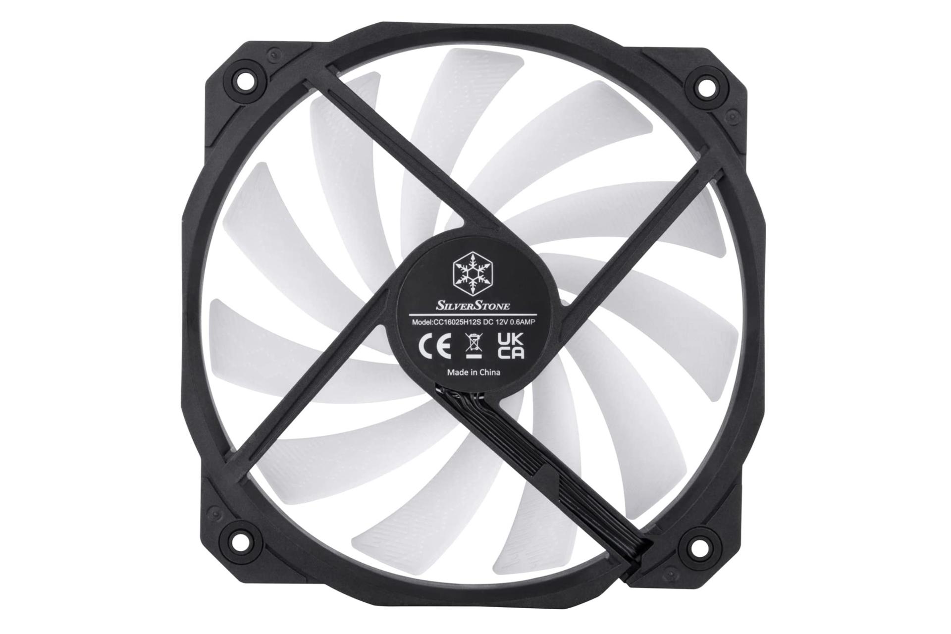 نمای پشت فن کیس سیلور استون Shark Force 160 ARGB