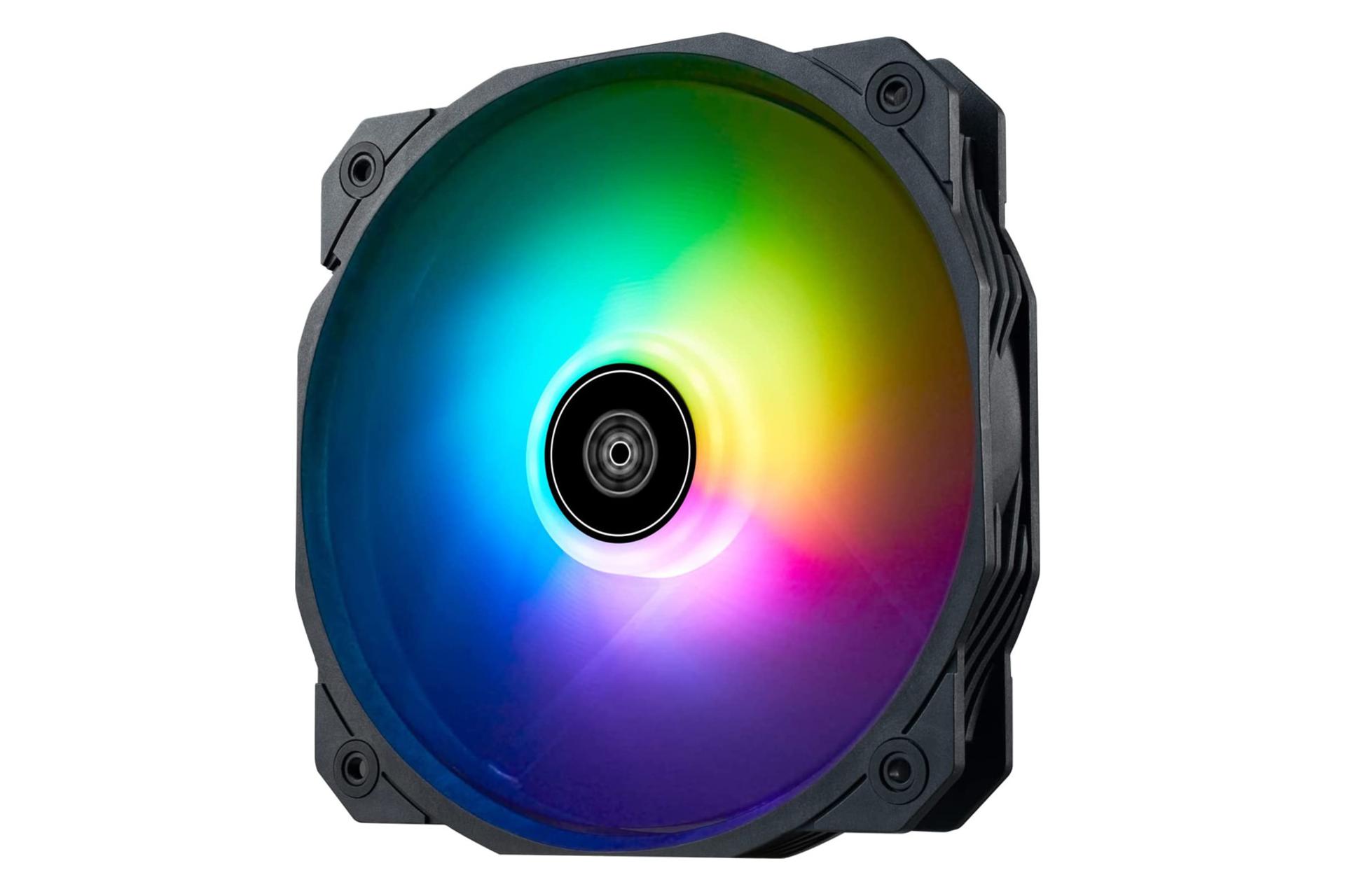 فن کیس سیلور استون Shark Force 160 ARGB در حالت روشن