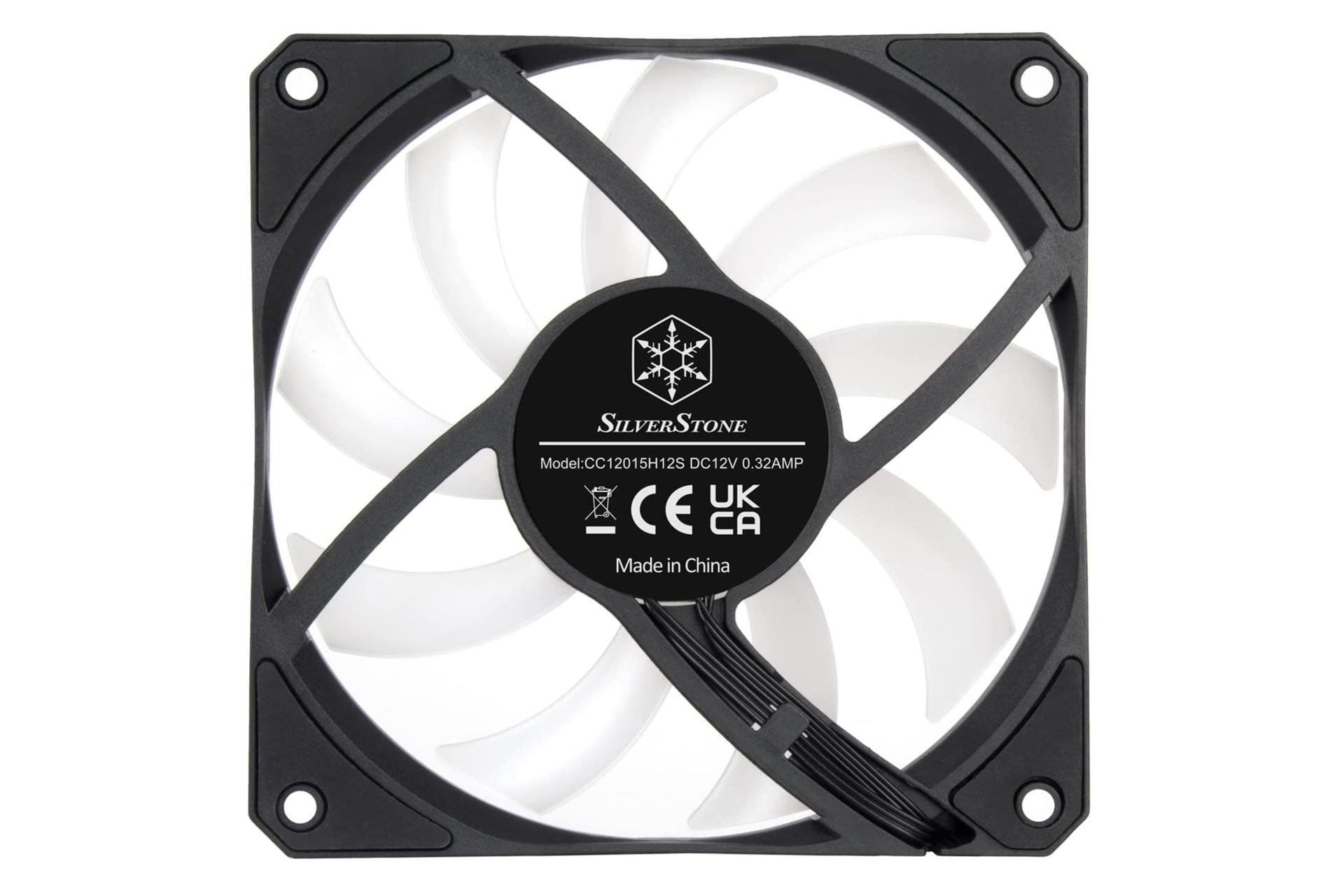 نمای پشت فن کیس سیلور استون Air Slimmer 120 ARGB