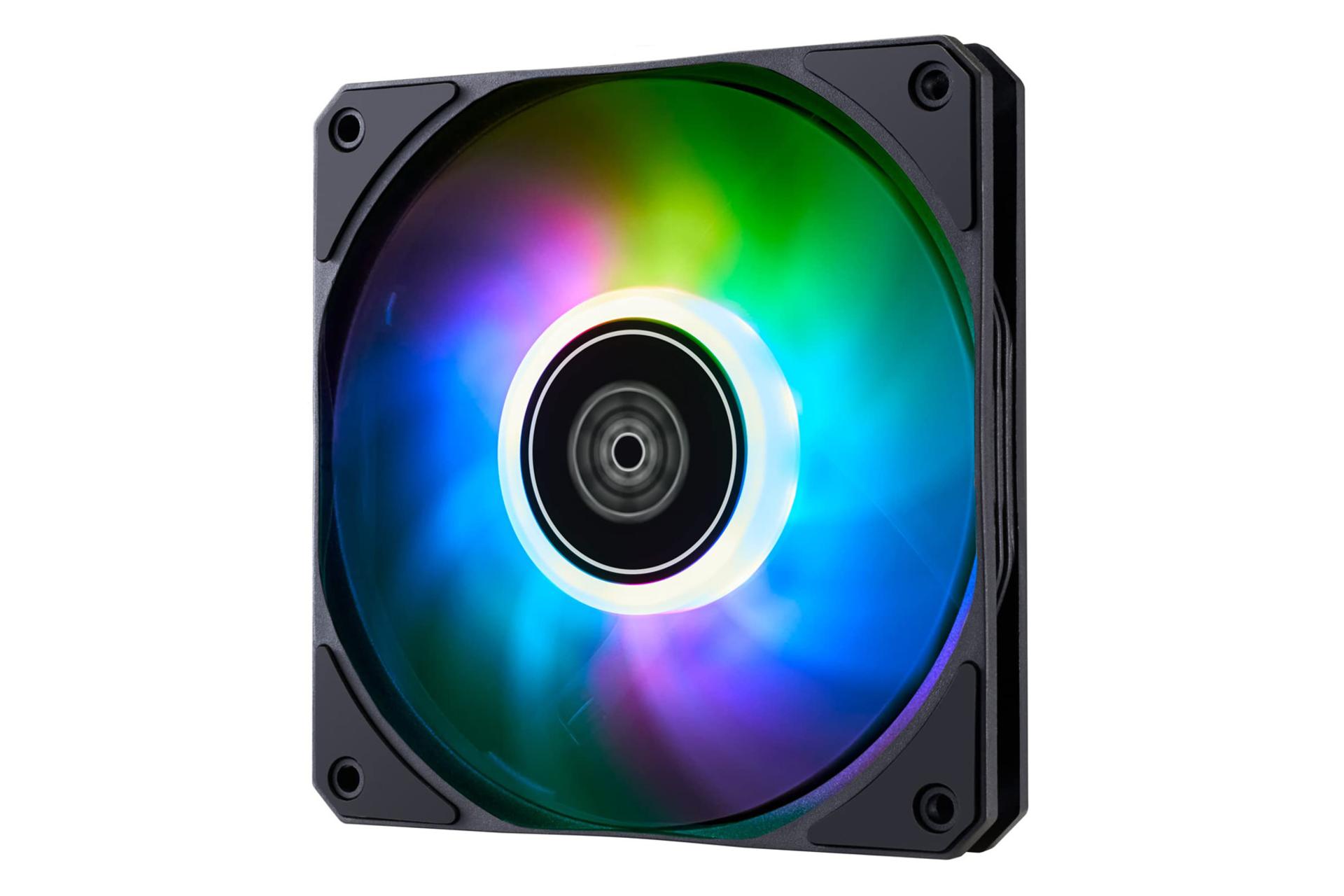 فن کیس سیلور استون Air Slimmer 120 ARGB در حالت روشن