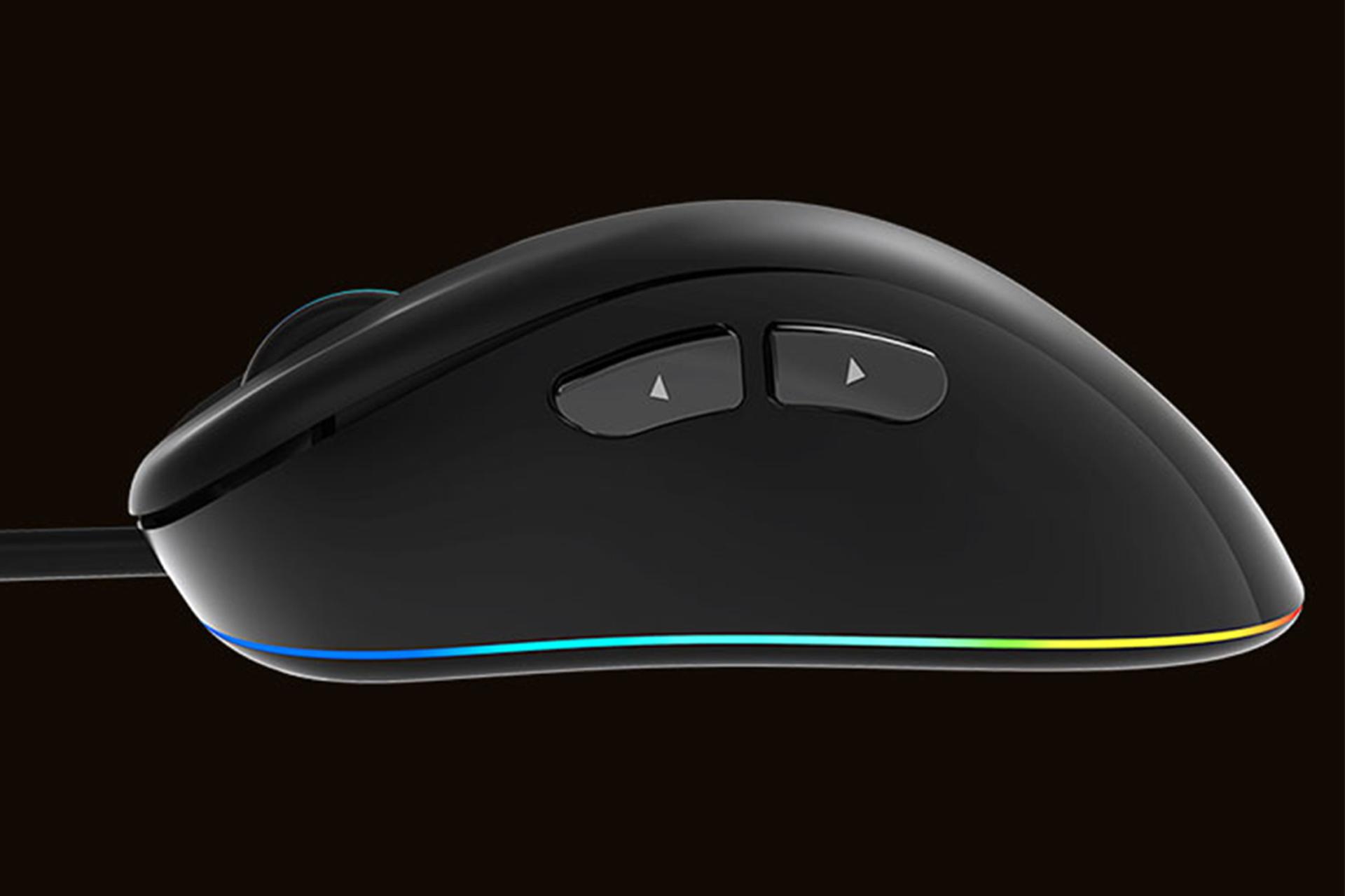 نمای چپ ماوس گیمینگ میشن GM19 RGB