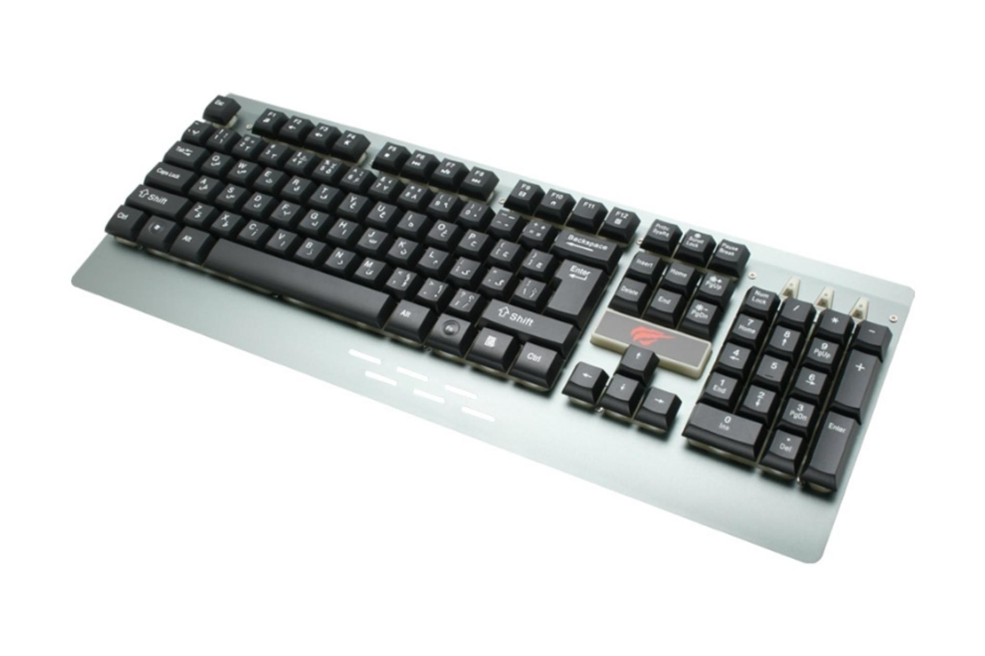 نمای مایل کیبورد گیمینگ Havit HV-KB460L