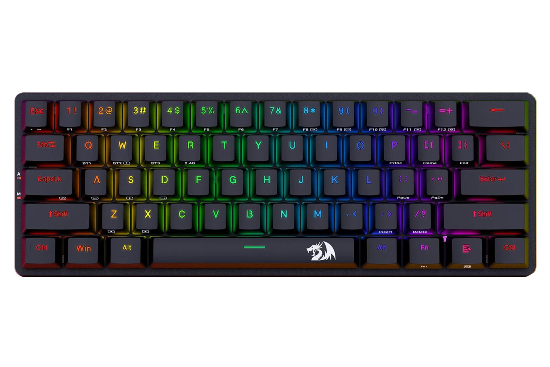 مرجع متخصصين ايران كيبورد ردراگون Redragon K615P-KBS Elise Pro نماي بالا