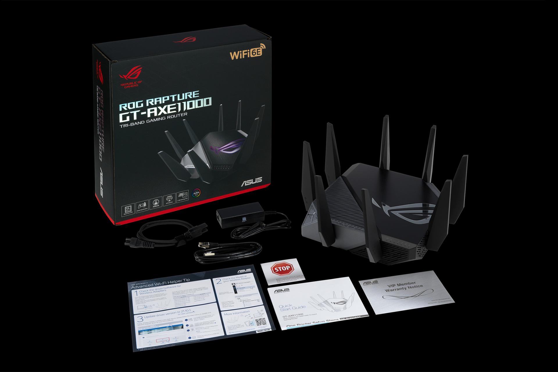اقلام همراه روتر ایسوس ASUS ROG Rapture GT-AXE11000