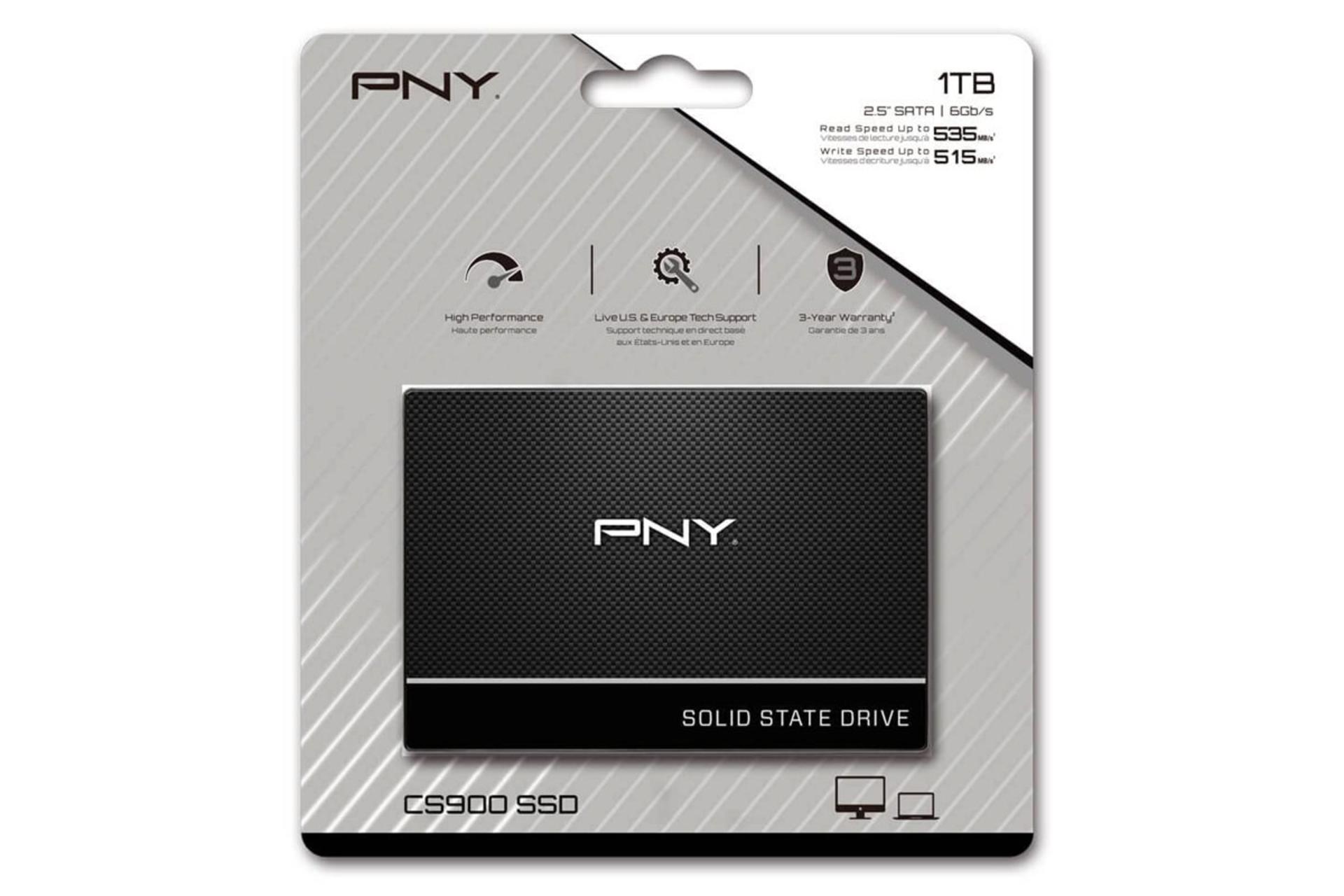 SSD پی ان وای CS900 SATA 2.5 Inch ظرفیت 1 ترابایت