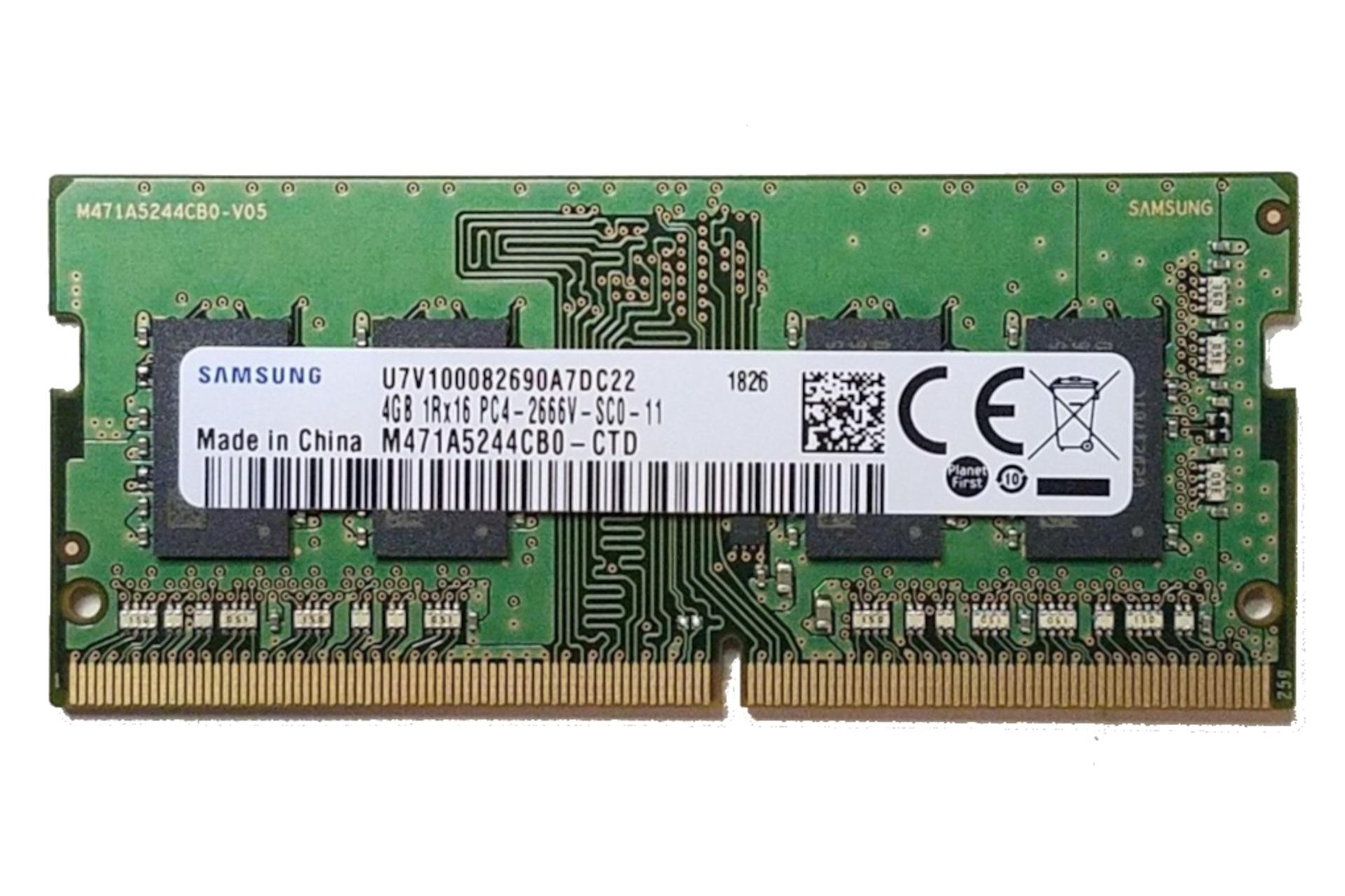 رم سامسونگ M471A5244CB0-CTD ظرفیت 4 گیگابایت / Samsung M471A5244CB0-CTD 4GB DDR4-2666 CL19