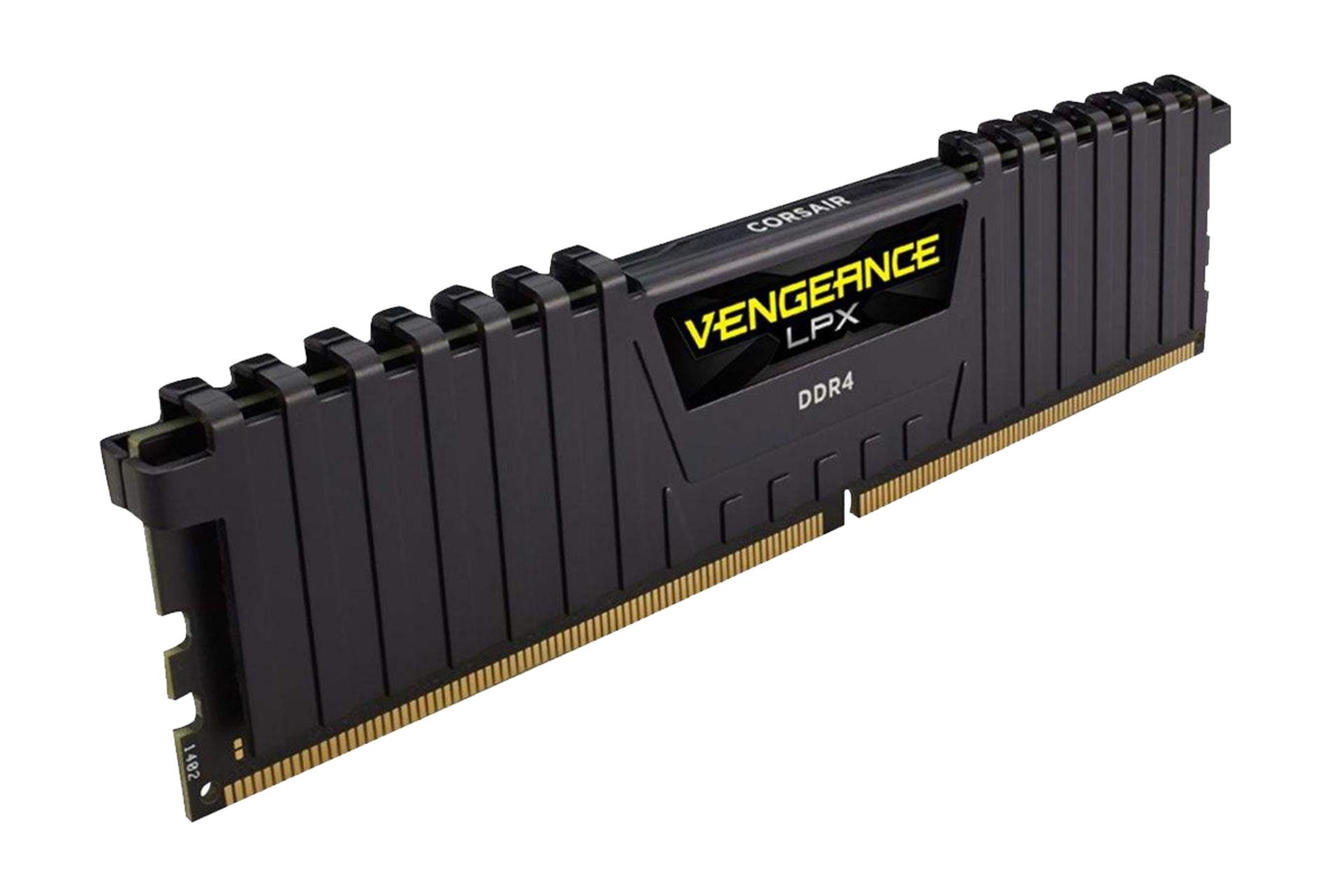 نمای کنار رم کورسیر VENGEANCE LPX ظرفیت 32 گیگابایت (2x16) از نوع DDR4-4000
