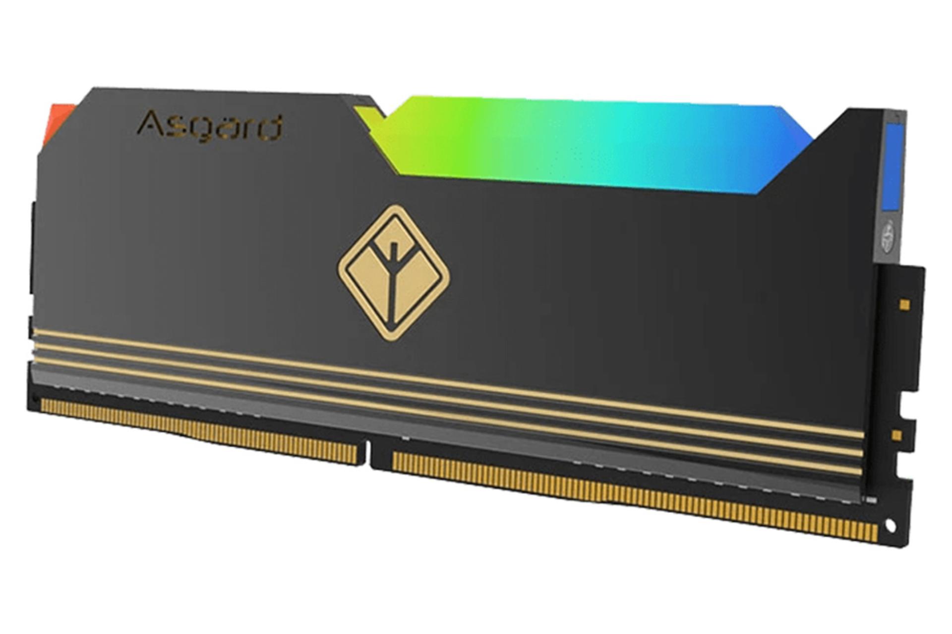 نمای جلوی رم ازگارد Aesir ظرفیت 32 گیگابایت (2x16) از نوع DDR5-4800 به همراه نورپردازی RGB