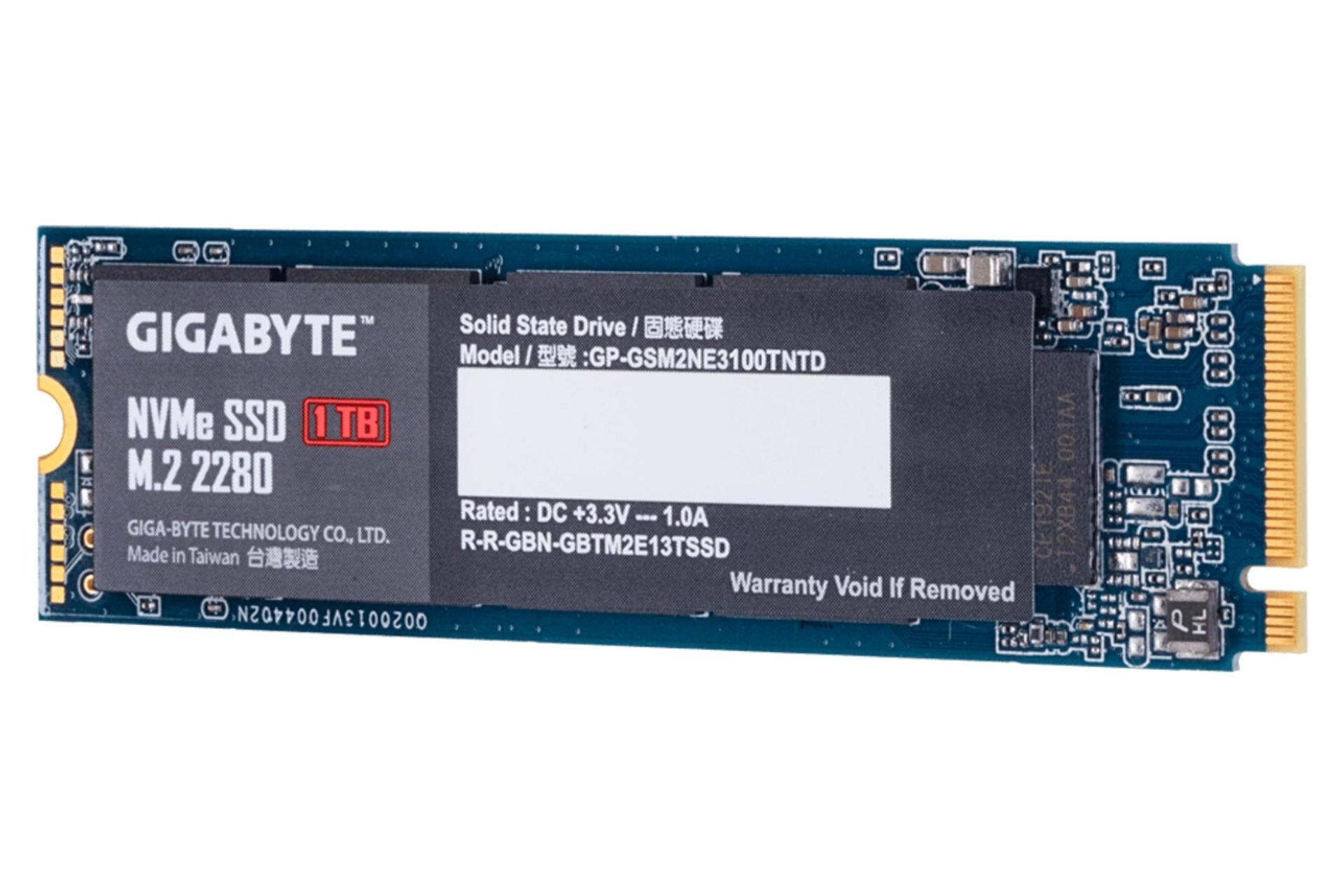 SSD گیگابایت GIGABYTE GP-GSM2NE3100TNTD NVMe M.2 1TB ظرفیت 1 ترابایت
