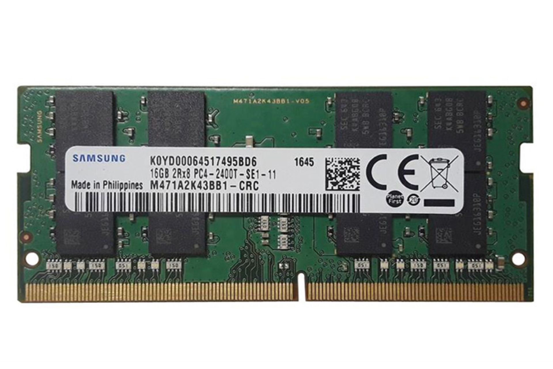 رم سامسونگ Samsung M471A2K43BB1-CRC 16GB DDR4-2400 CL17