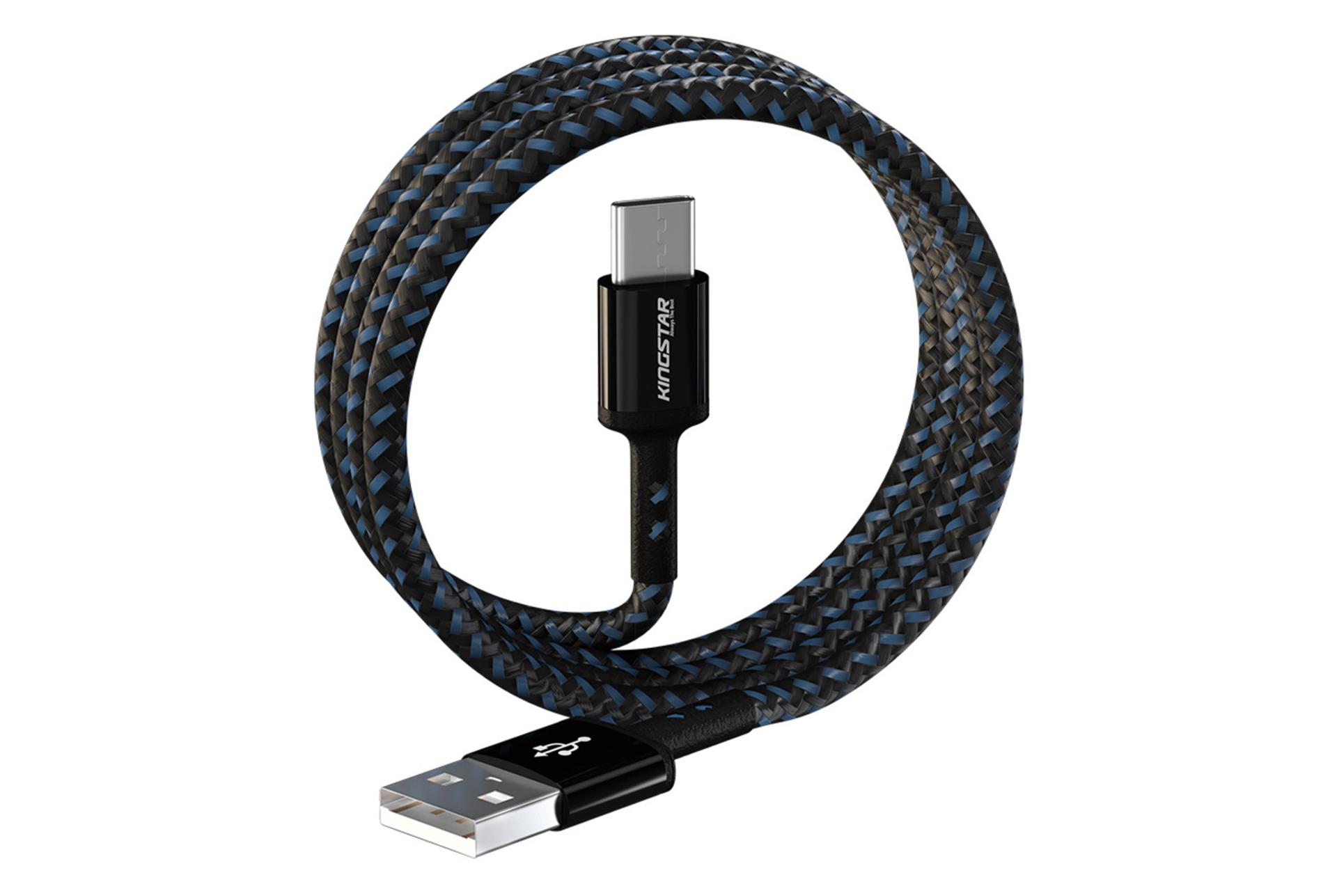 کابل شارژ USB کینگ استار Type-A به Type-C مدل K120 C با طول 1.2 متر