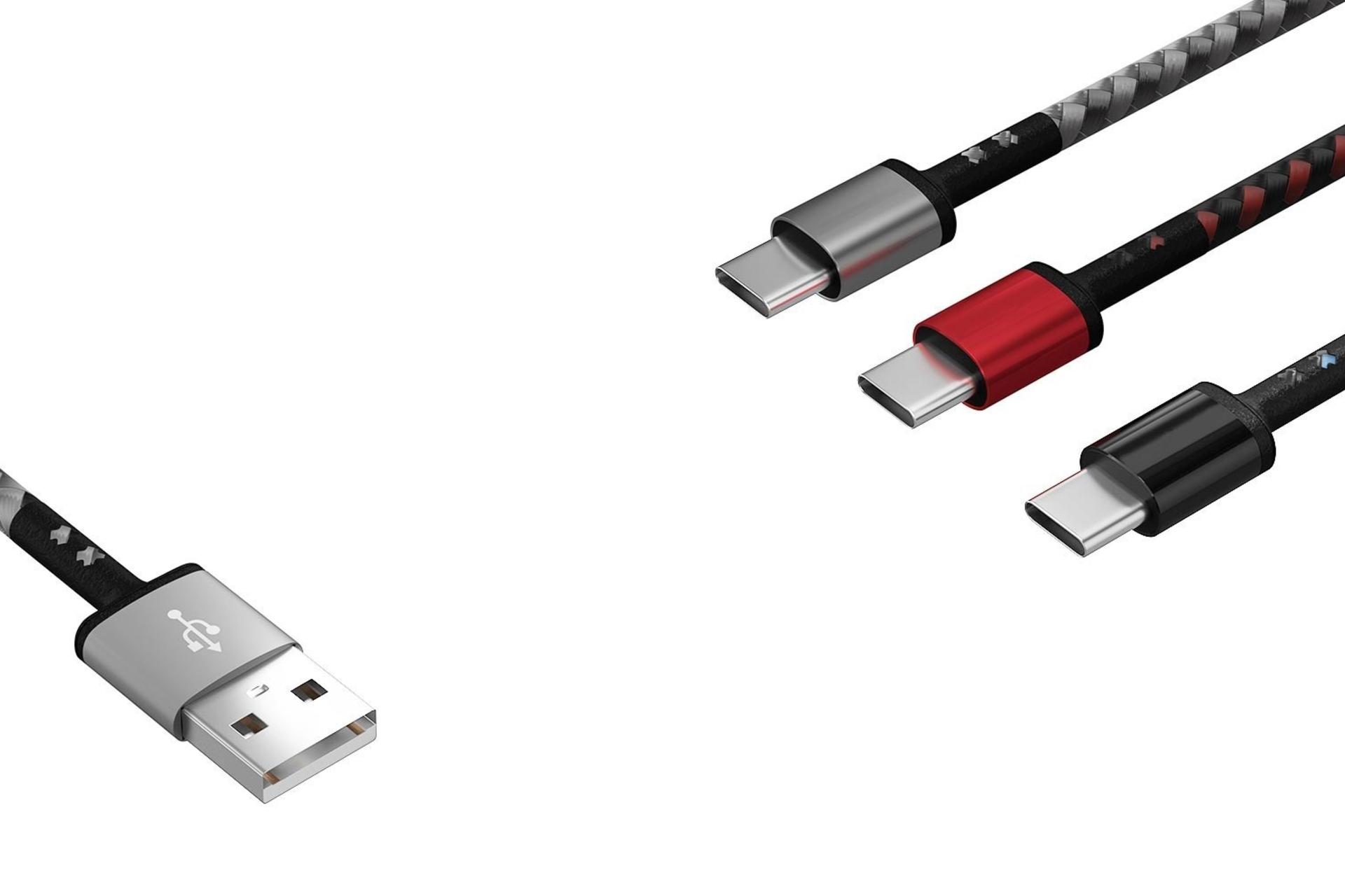 کانکتور کابل شارژ USB کینگ استار Type-A به Type-C مدل K120 C با طول 1.2 متر