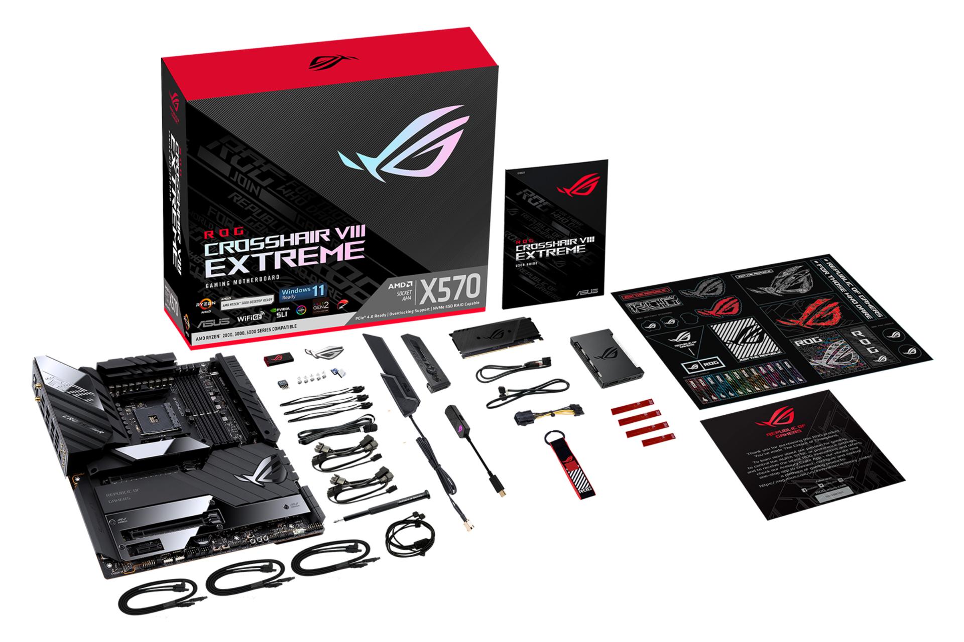 اقلام همراه مادربرد ایسوس ASUS ROG CROSSHAIR VIII EXTREME