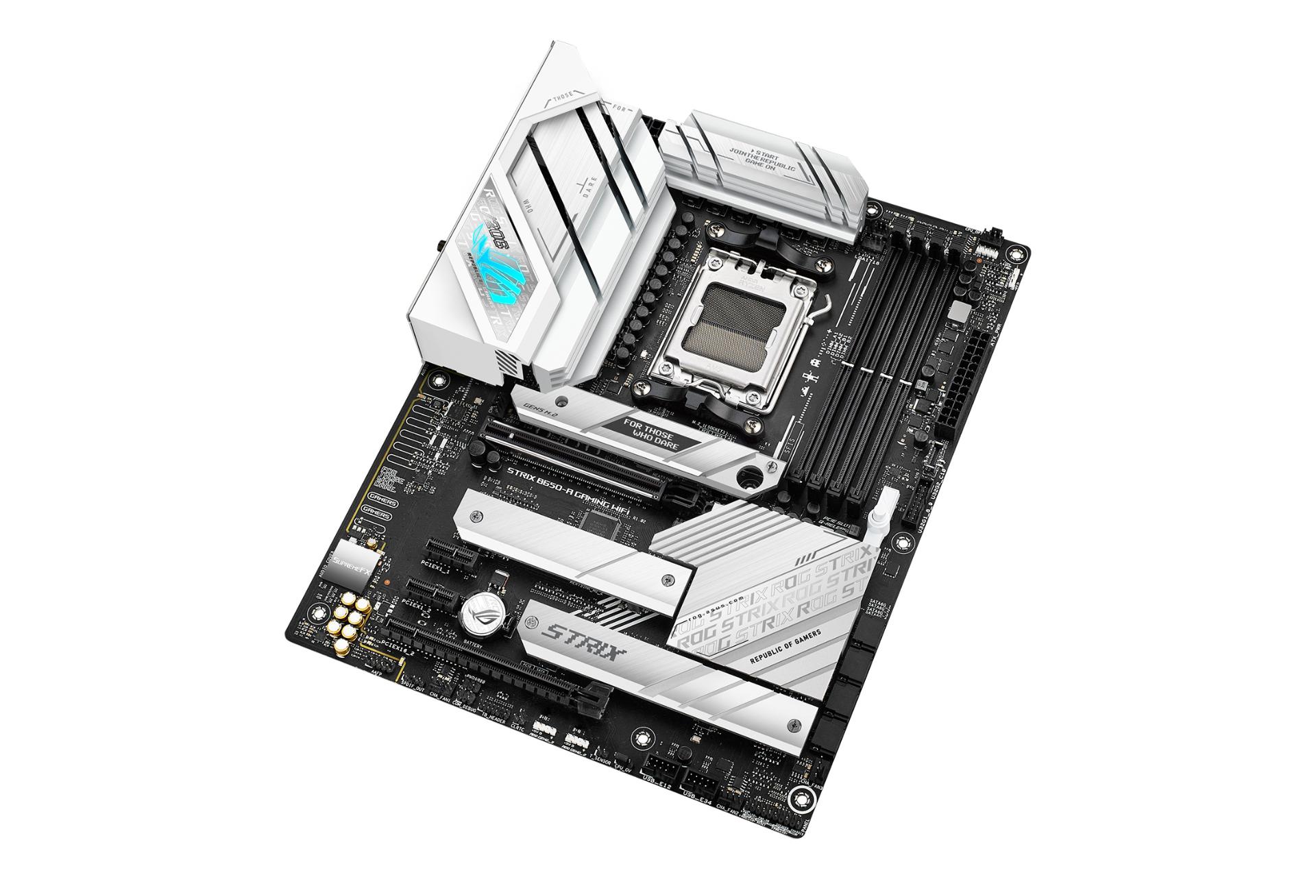 نمای کناری مادربرد ایسوس ASUS ROG STRIX B650-A GAMING WIFI