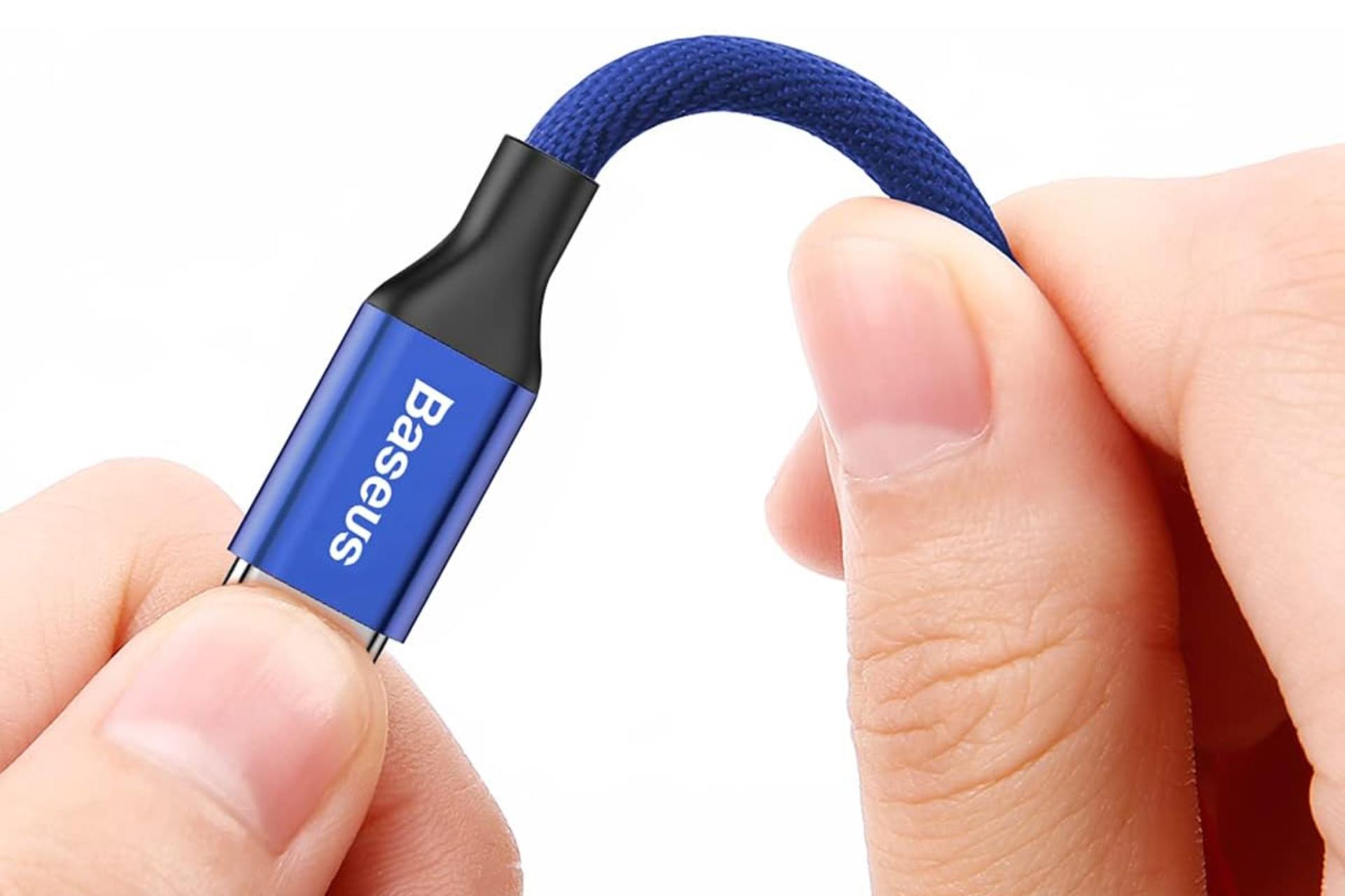 کابل شارژ USB باسئوس Type-A به Lightning مدل Yiven با طول 1.8 متر