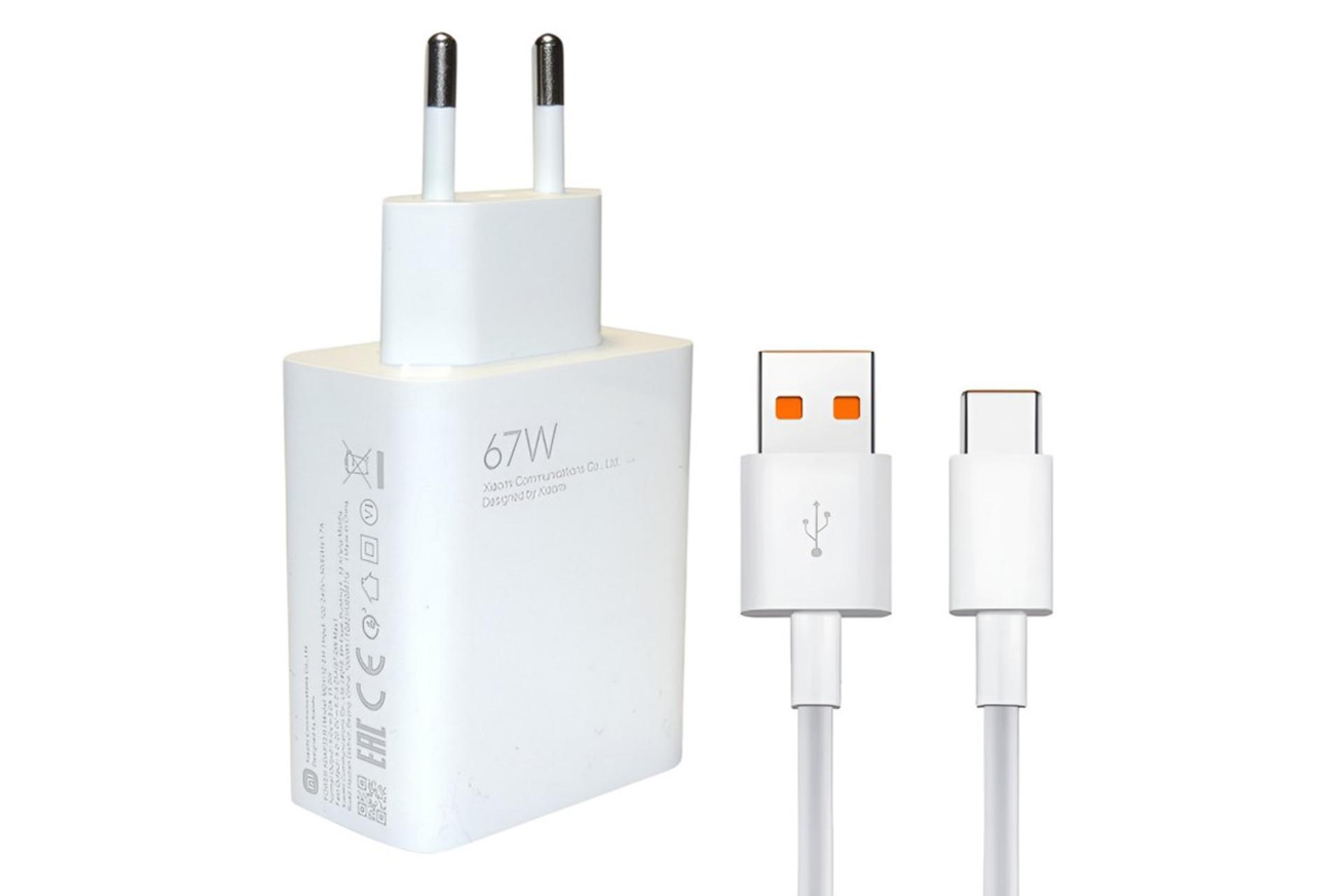 شارژر شیائومی MDY-12-EU 67W همراه کابل