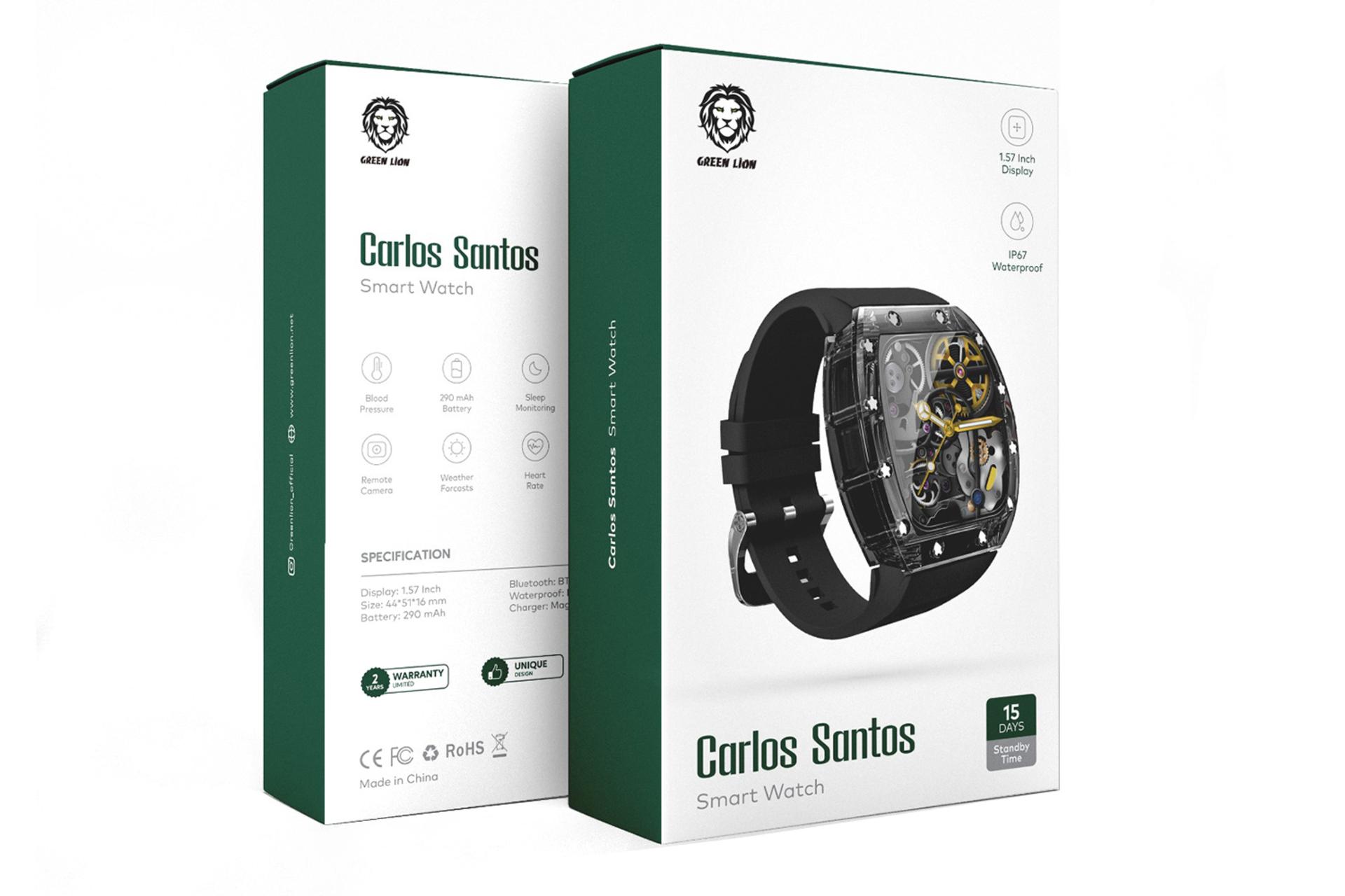 جعبه ساعت هوشمند گرین لیون Green Lion Carlos Santos