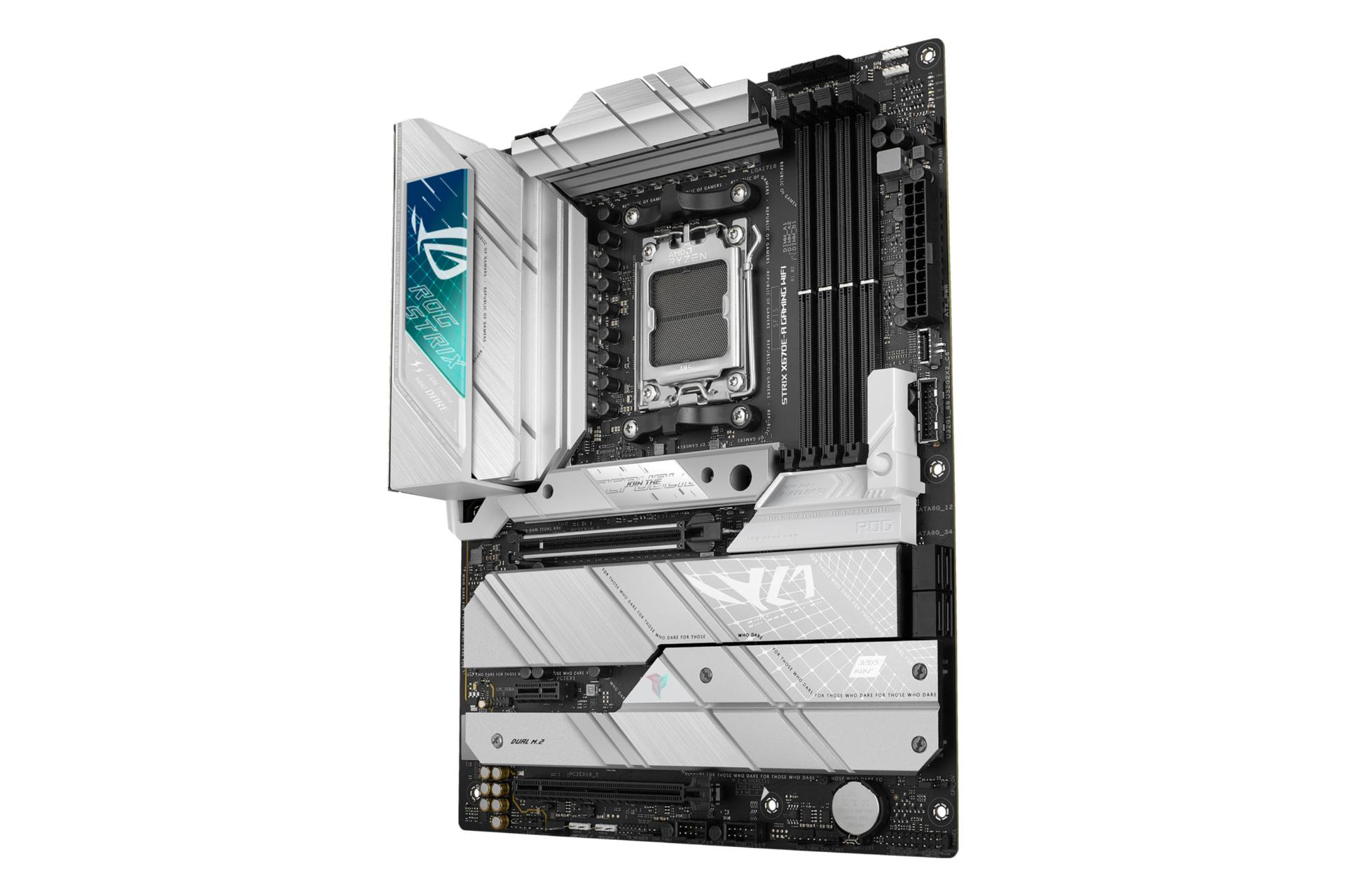 نمای سمت راست مادربرد ایسوس ASUS ROG STRIX X670E-A GAMING WIFI