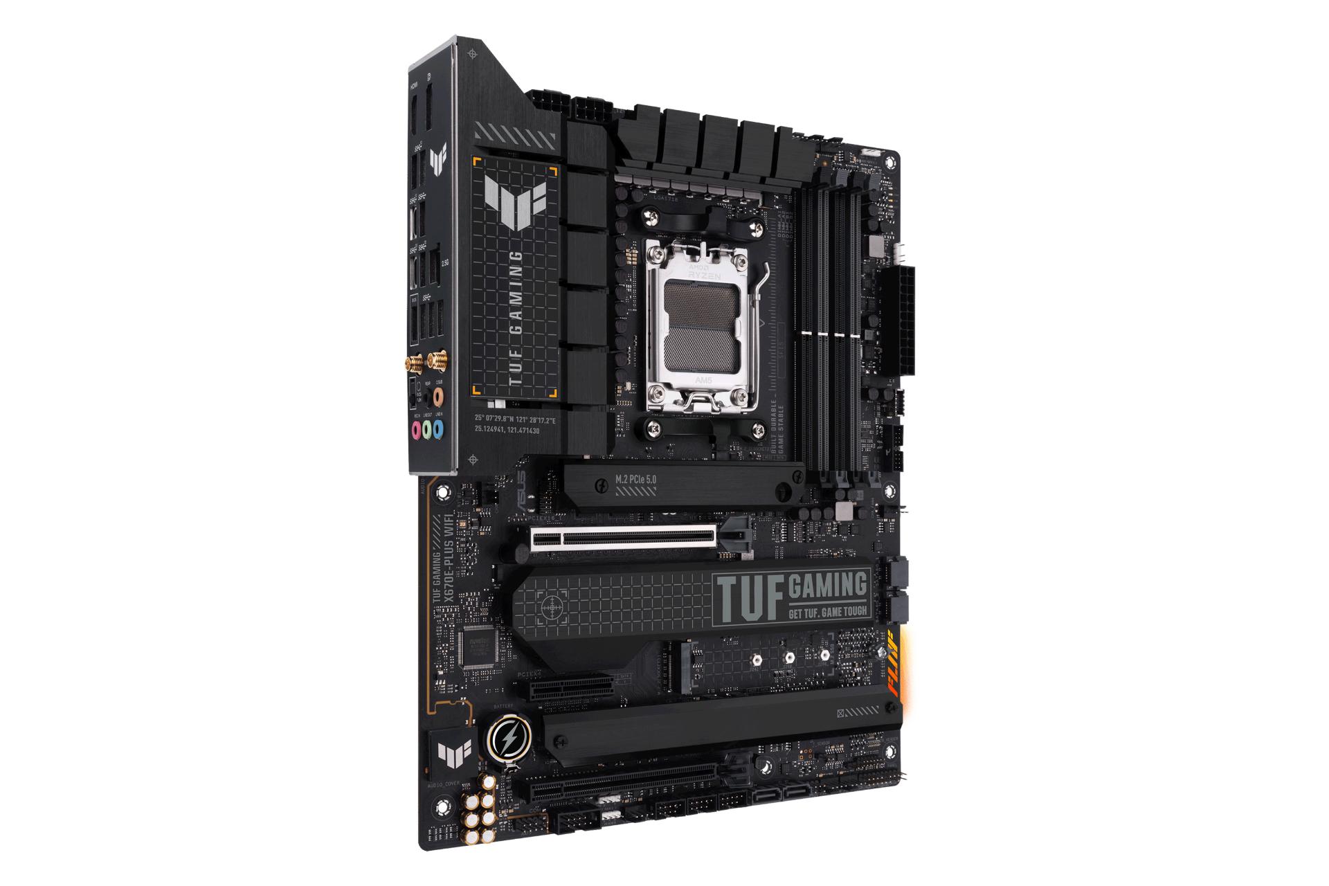 نمای سمت چپ مادربرد ایسوس ASUS TUF GAMING X670E-PLUS WIFI