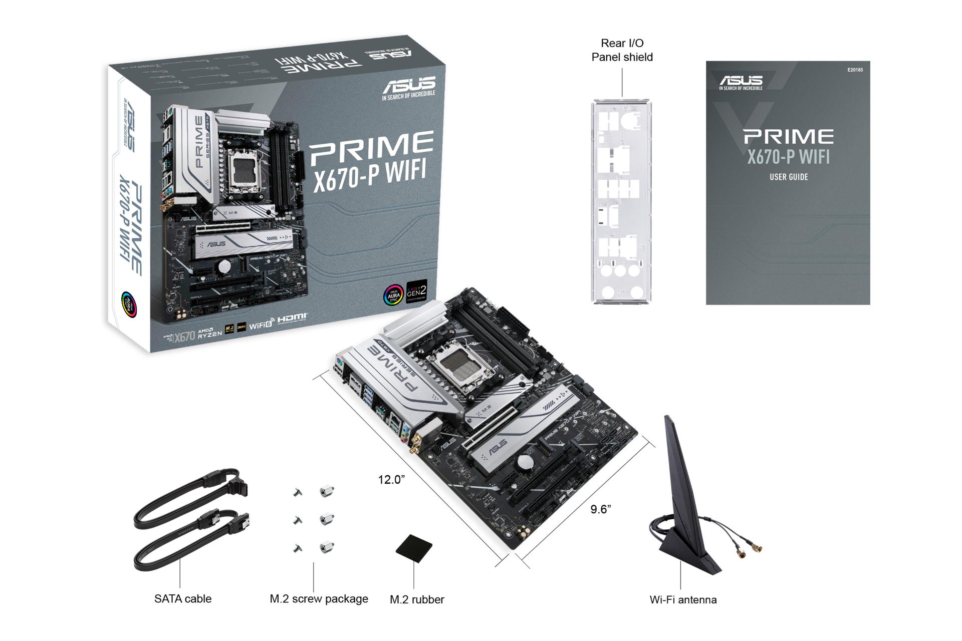 اقلام همراه مادربرد ایسوس ASUS PRIME X670-P WIFI