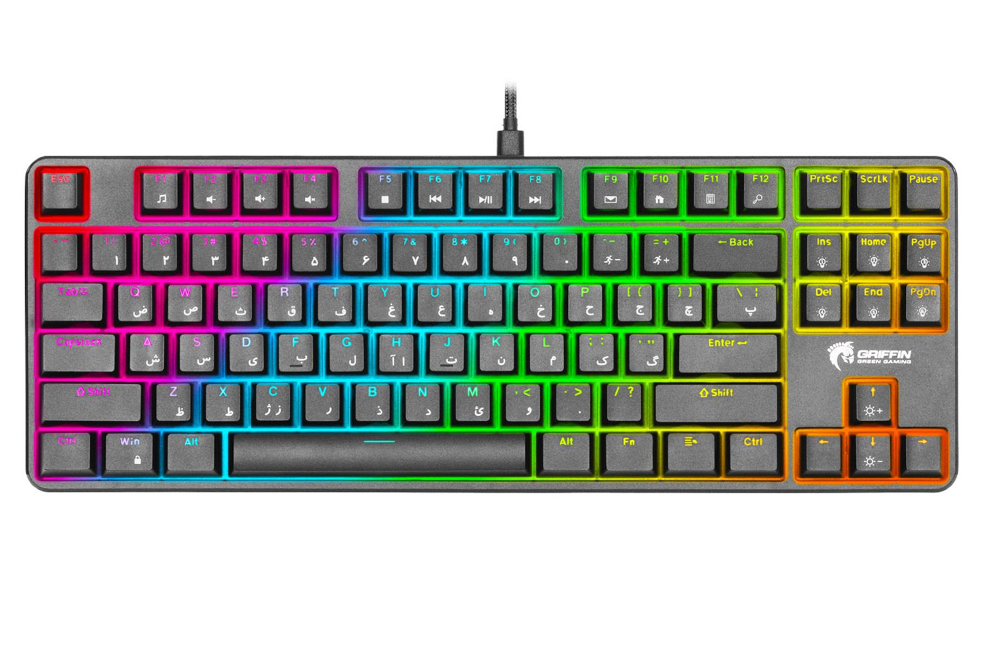 کیبورد گرین GK801 RGB با نورپردازی