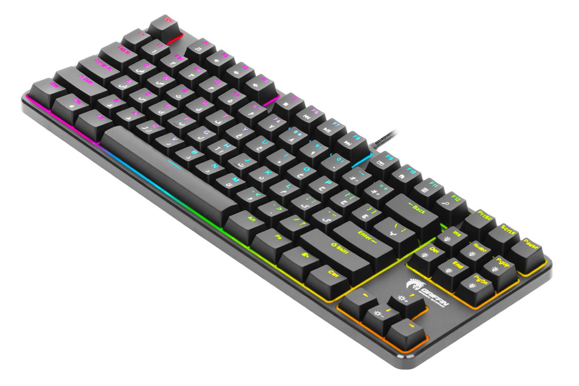 نمای راست کیبورد گرین GK801 RGB