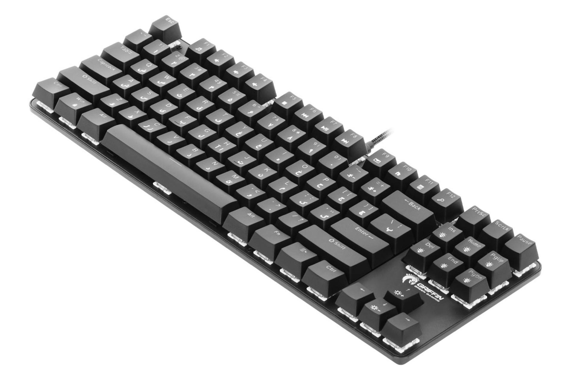 نمای راست کیبورد گرین GK801 RGB بدون قاب