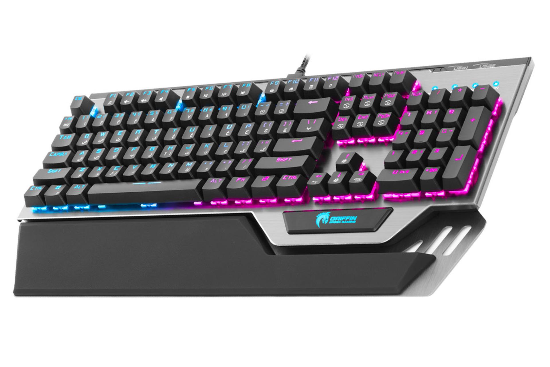 نمای راست کیبورد گرین GK801 RGB