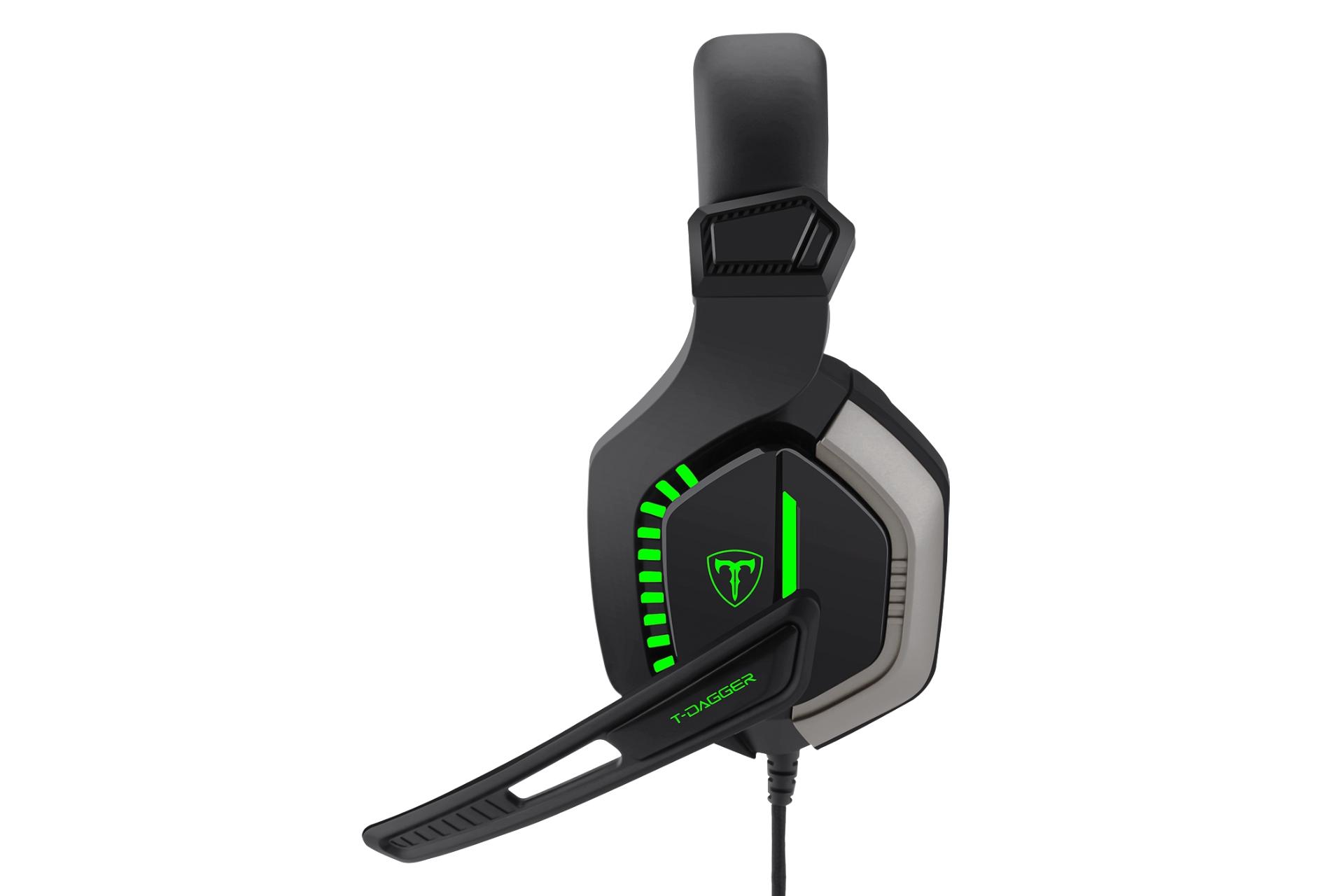 نمای جانبی هدست گیمینگ تی دگر T-DAGGER Eiger T-RGH208