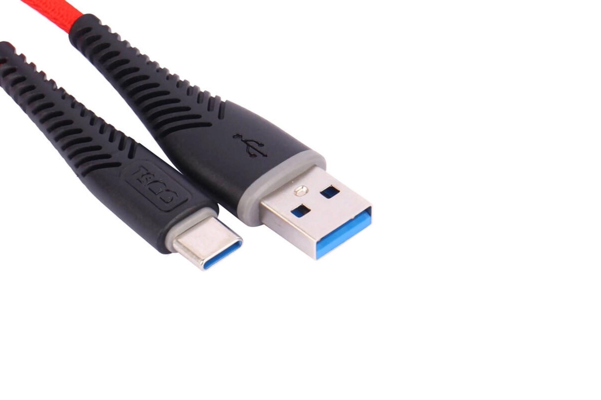 کانکتور کابل شارژ USB تسکو Type-A به Type-C مدل TC C351 با طول 1 متر