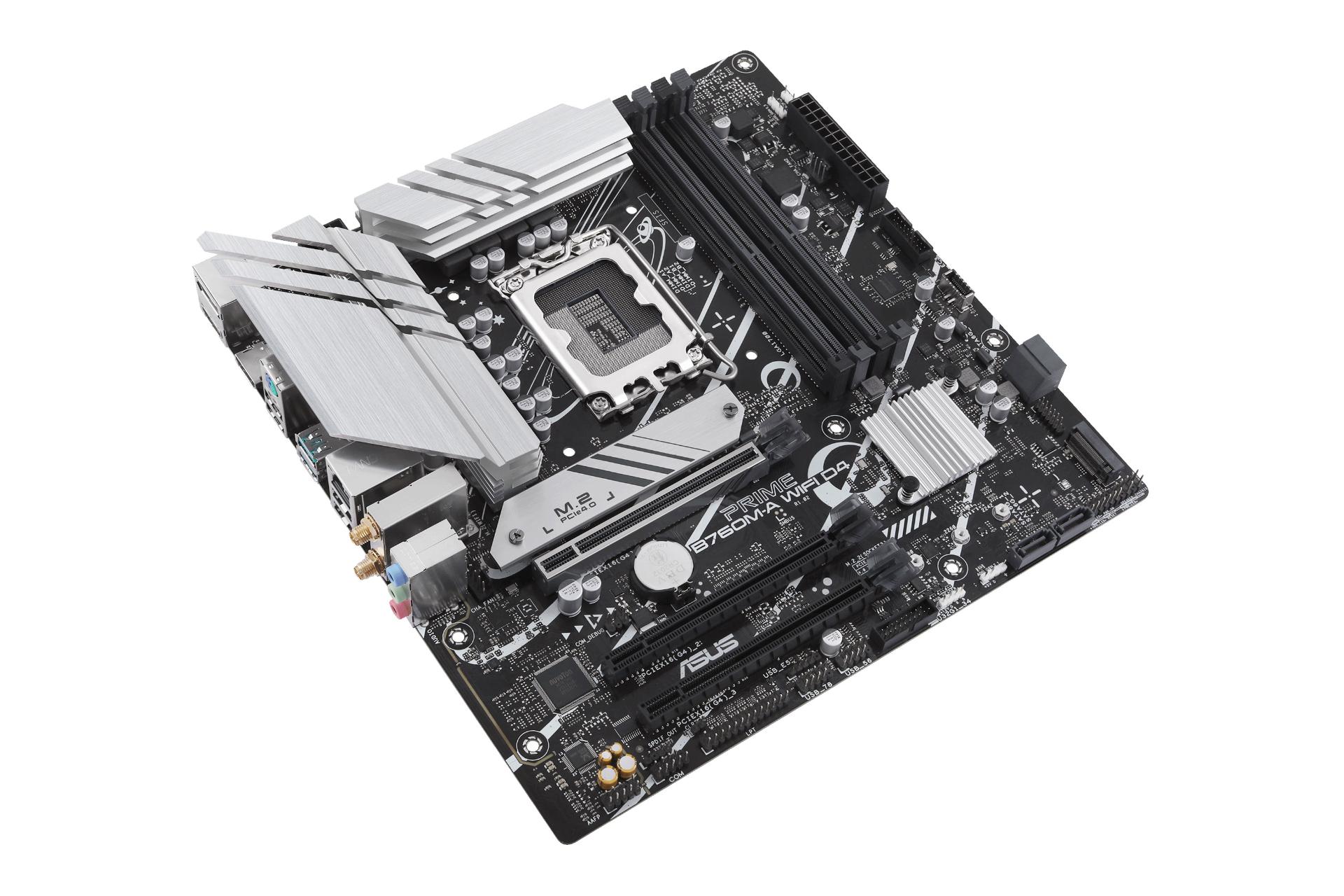 نمای کناری مادربرد ایسوس ASUS PRIME B760M-A WIFI D4