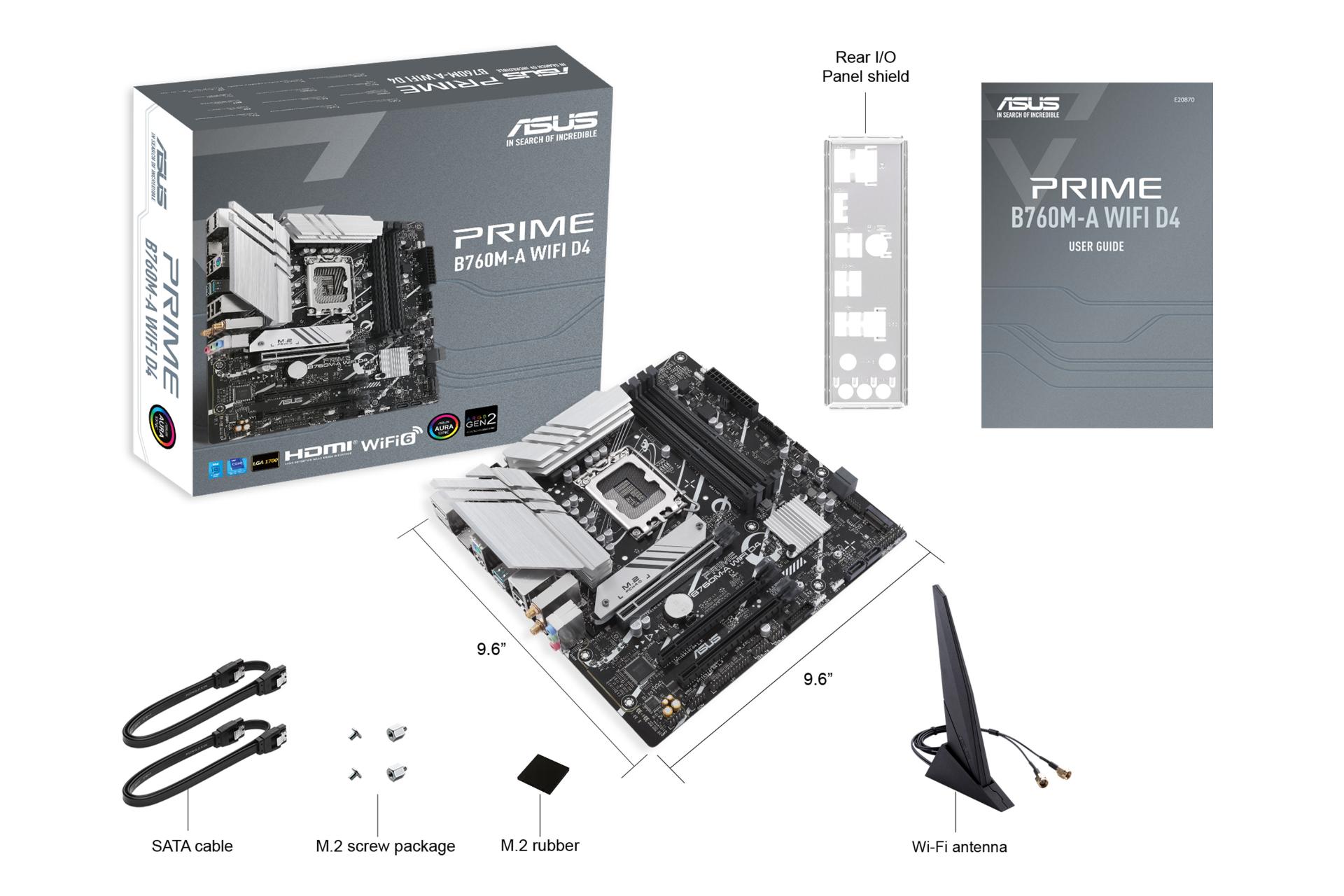 اقلام همراه مادربرد ایسوس ASUS PRIME B760M-A WIFI D4