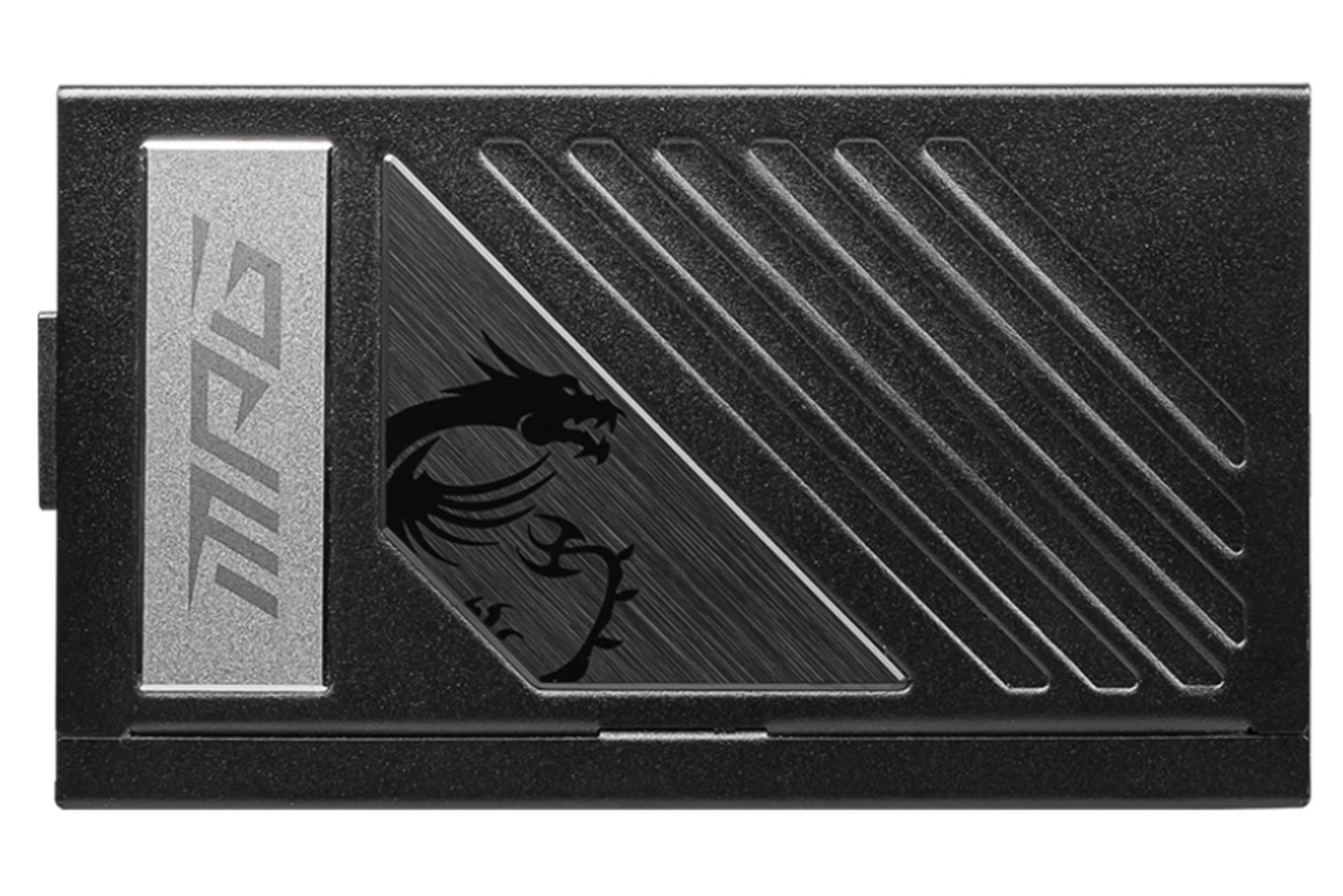 پاور کامپیوتر ام اس آی MSI MPG A1000G با توان 1000 وات نمای کنار