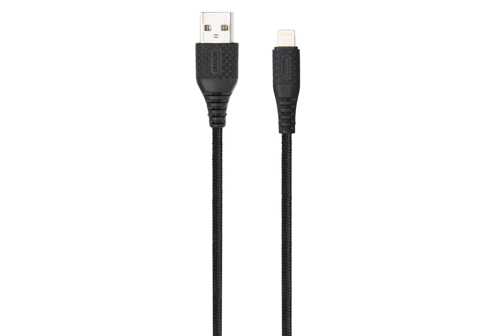 کابل شارژ USB بیاند Type-A به Lightning مدل BA-312 با طول 1 متر مشکی