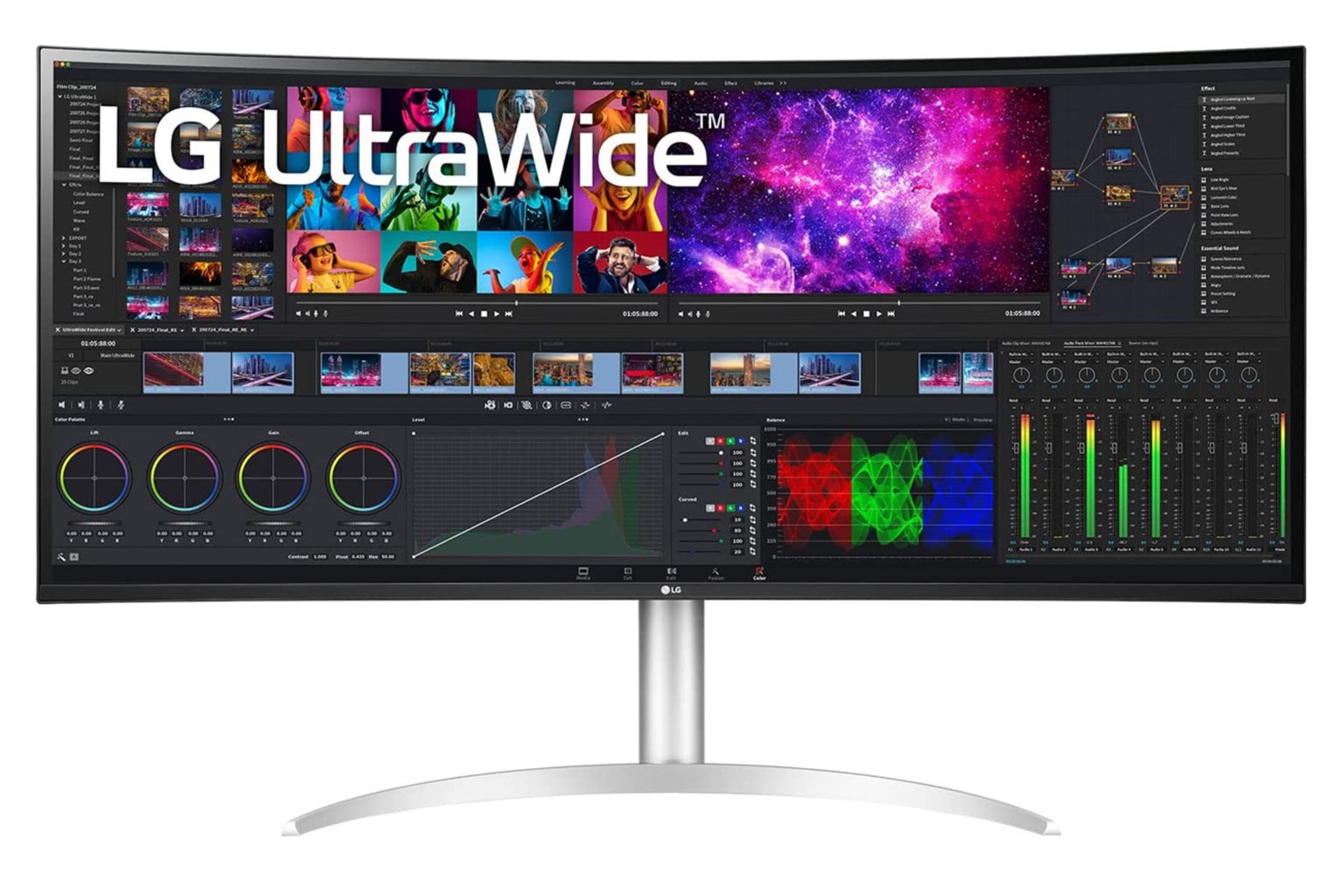 مانیتور ال جی 40 اینچ مدل LG 40WP95C نمای جلو