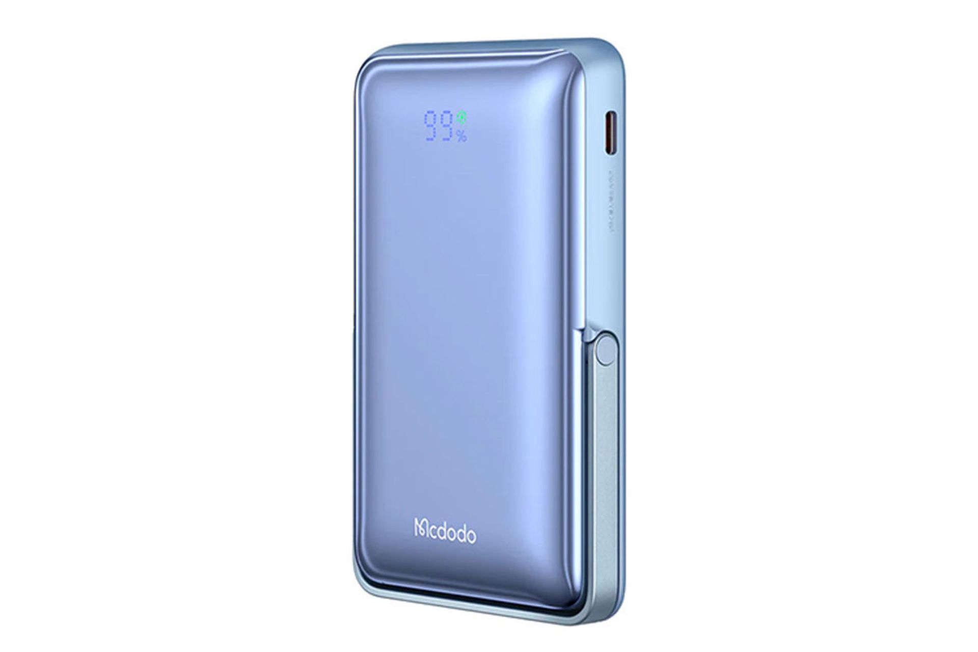 نمای روبرو پاوربانک مک دودو MC-0691 با ظرفیت 10000 میلی‌آمپر ساعت