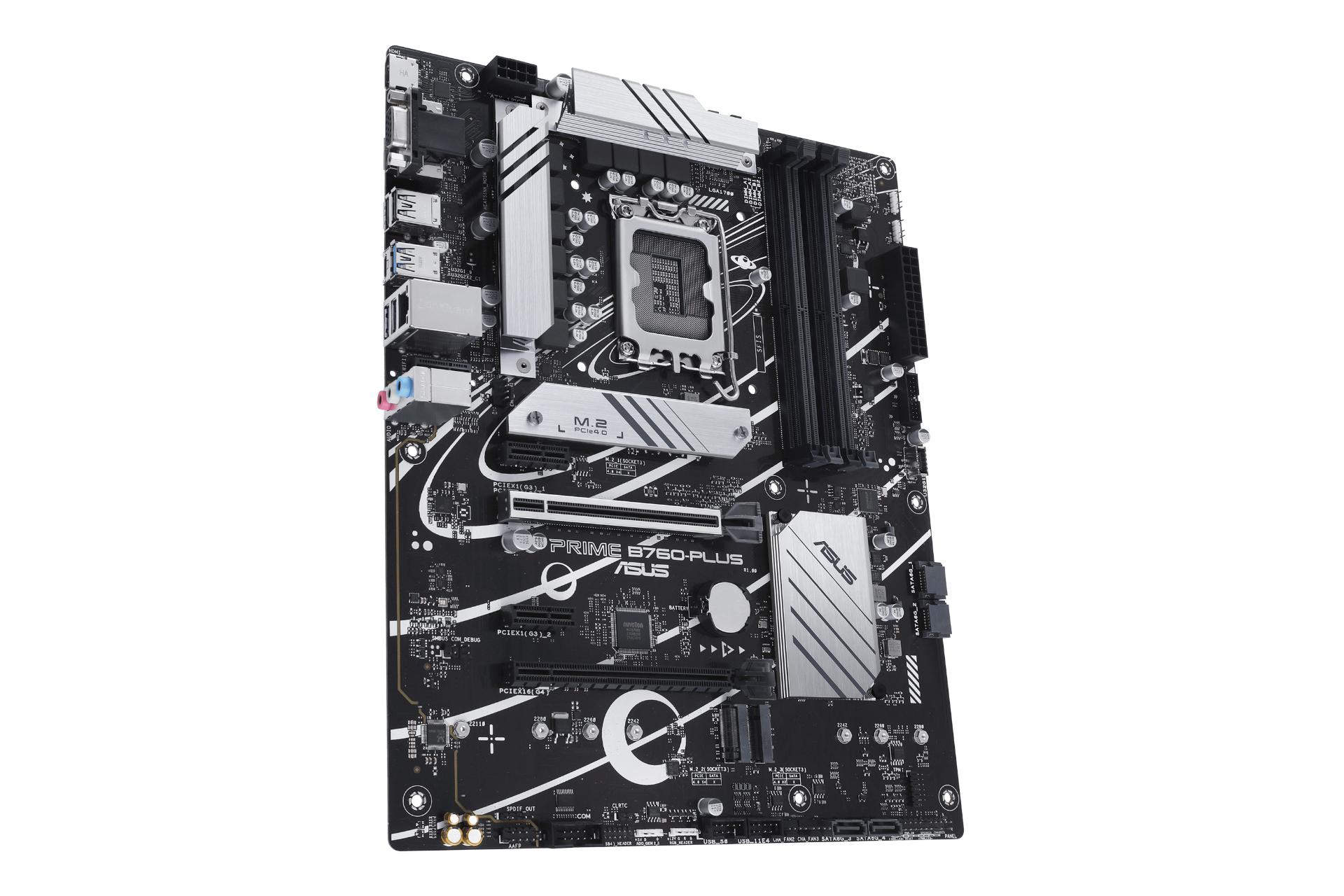 نمای کناری مادربرد ایسوس ASUS PRIME B760-PLUS-CSM