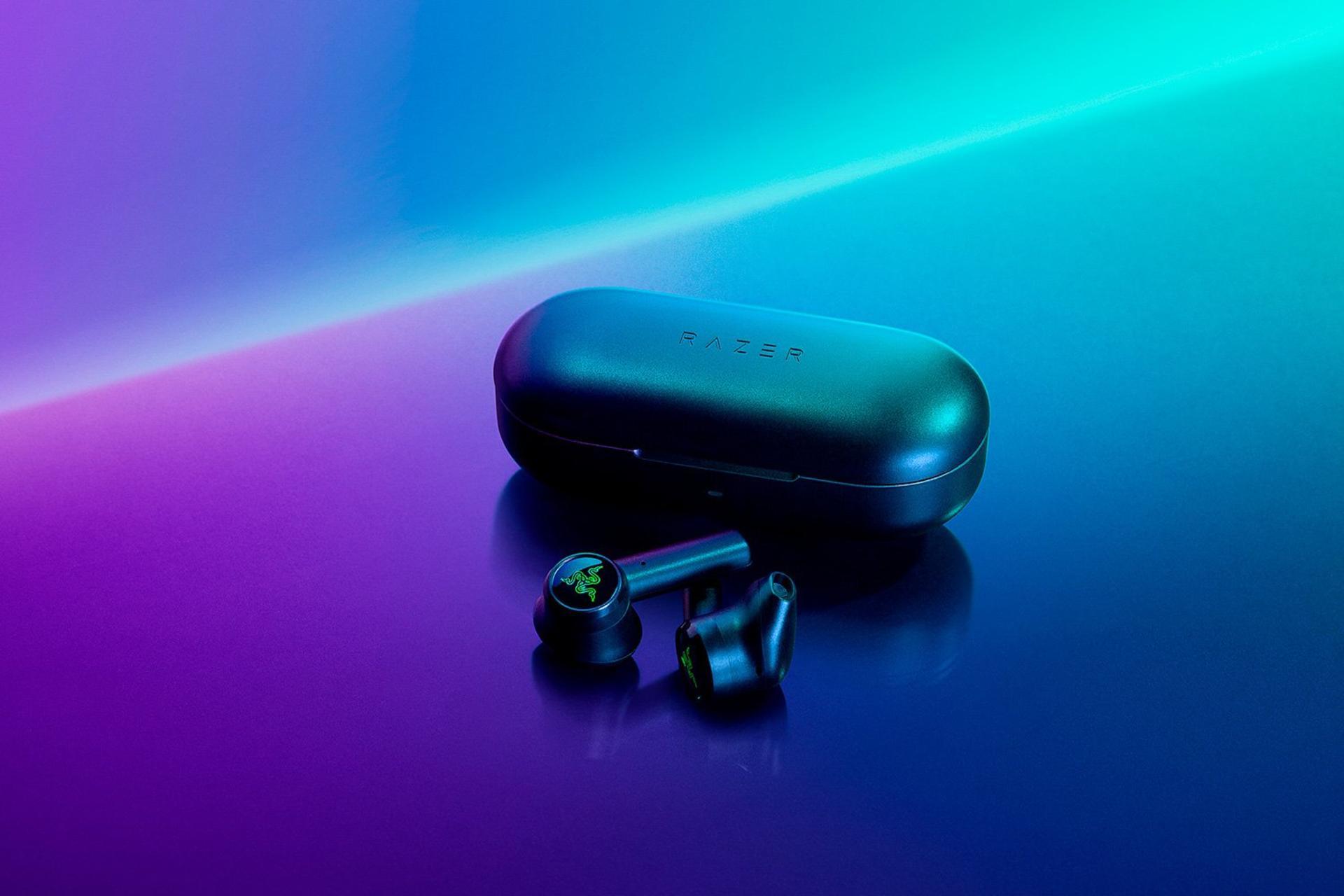هدفون بی سیم ریزر Hammerhead True Wireless محفظه شارژ بسته