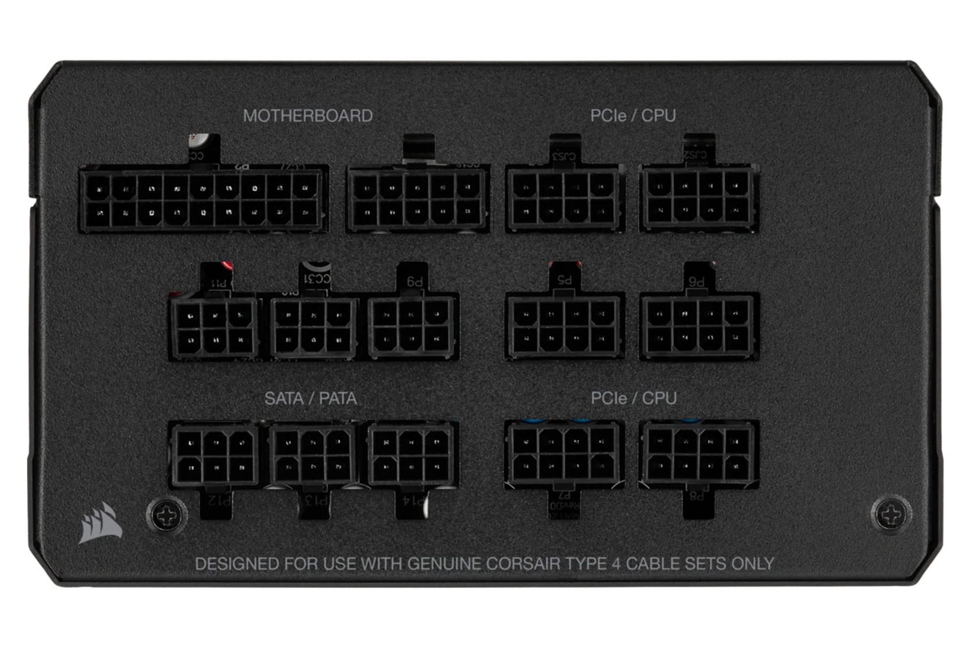 اتصالات پاور کامپیوتر کورسیر RM1000x Gold با توان 1000 وات